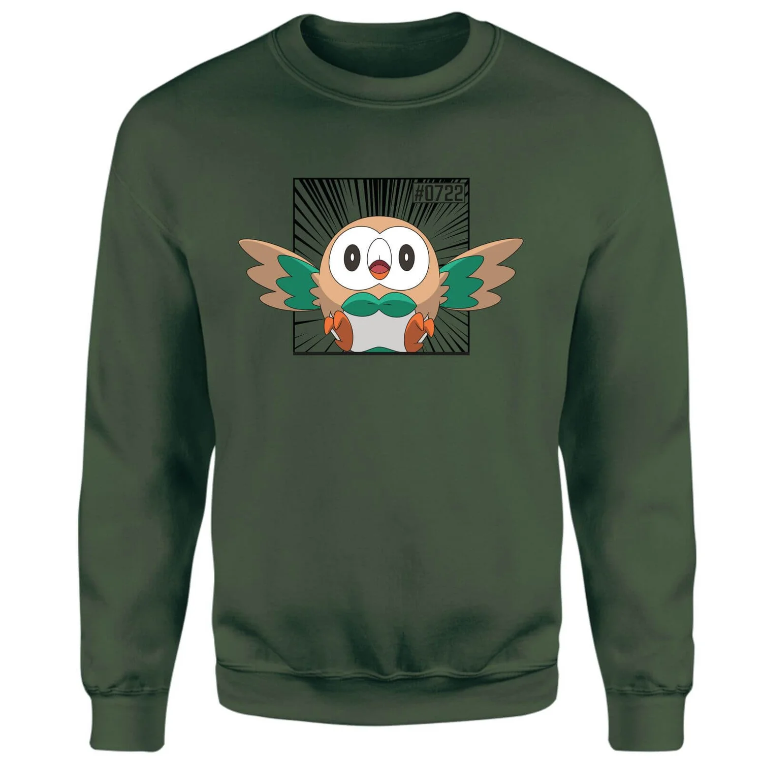 Pokemon Rowlet Sweatshirt - Green