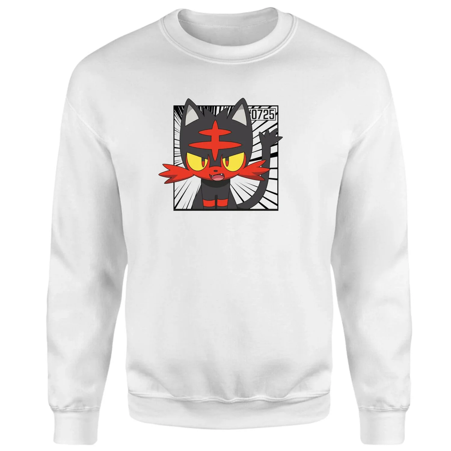 Pokemon Litten Sweatshirt - White