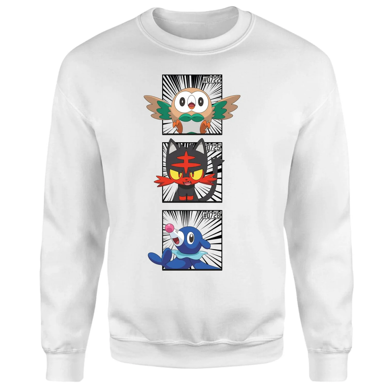 Pokemon Generation 7 Starters Sweatshirt - White