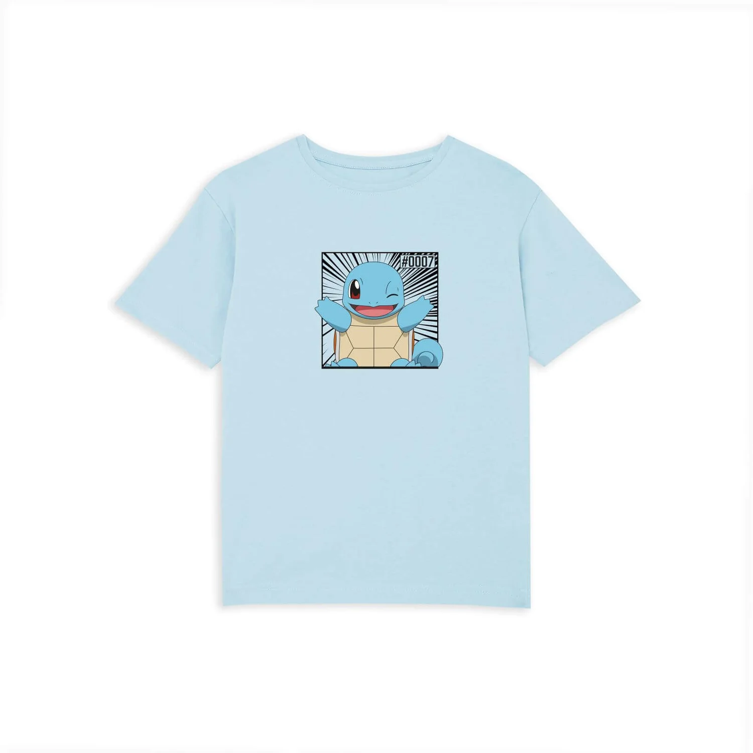 Pokémon Pokédex Squirtle #0007 Kids' T-Shirt - Blue
