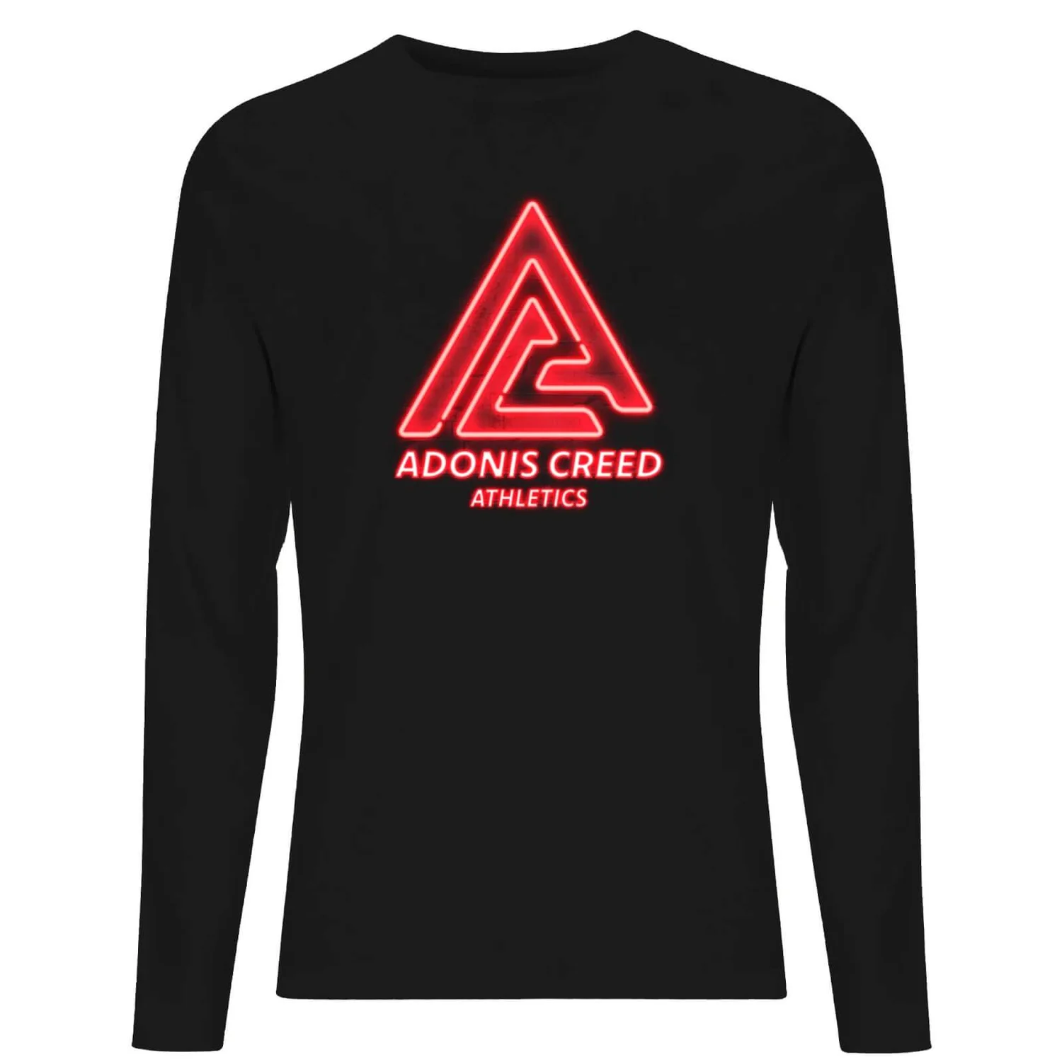 Creed Adonis Creed Athletics Neon Sign Men's Long Sleeve T-Shirt - Black