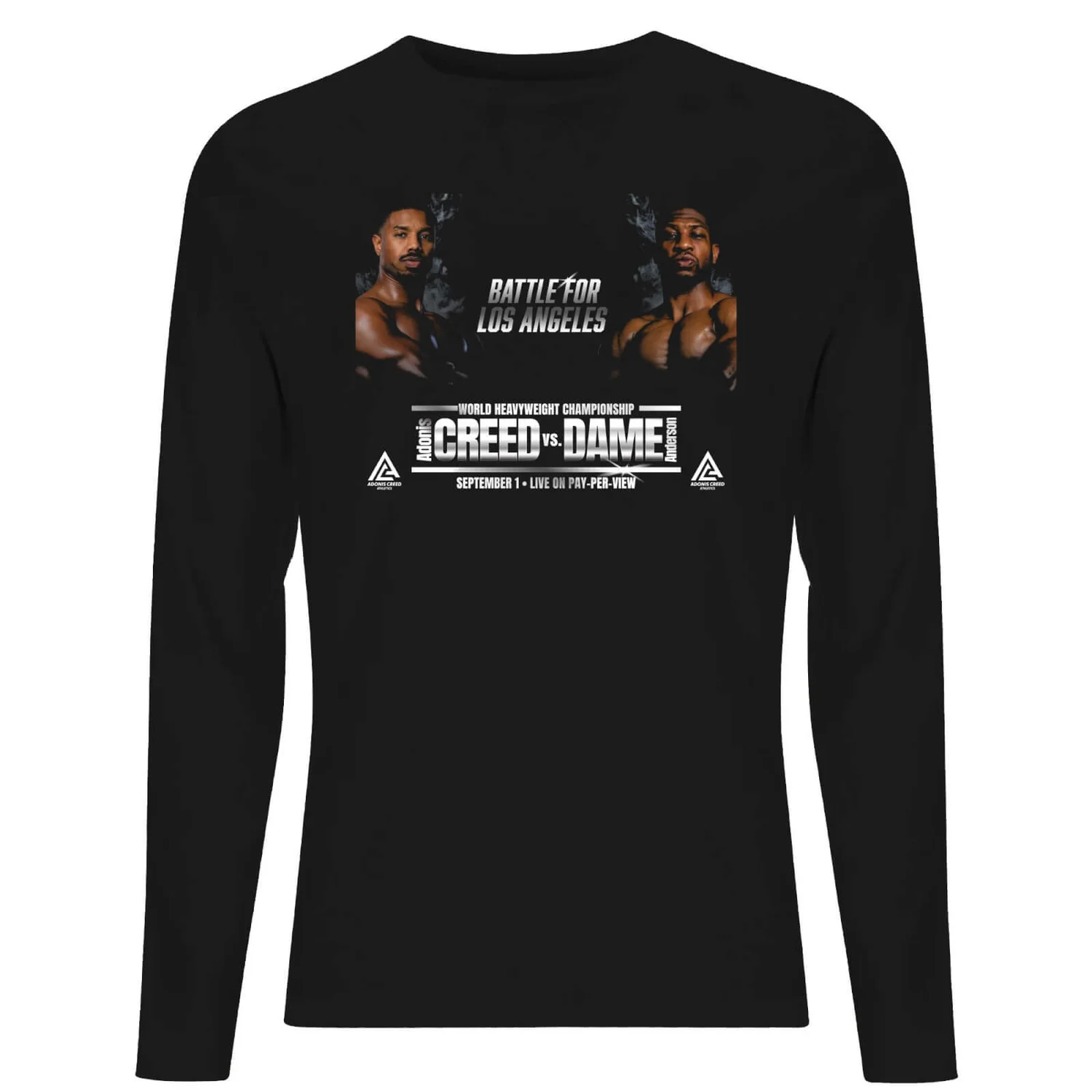 Creed Battle For Los Angeles Men's Long Sleeve T-Shirt - Black - XS