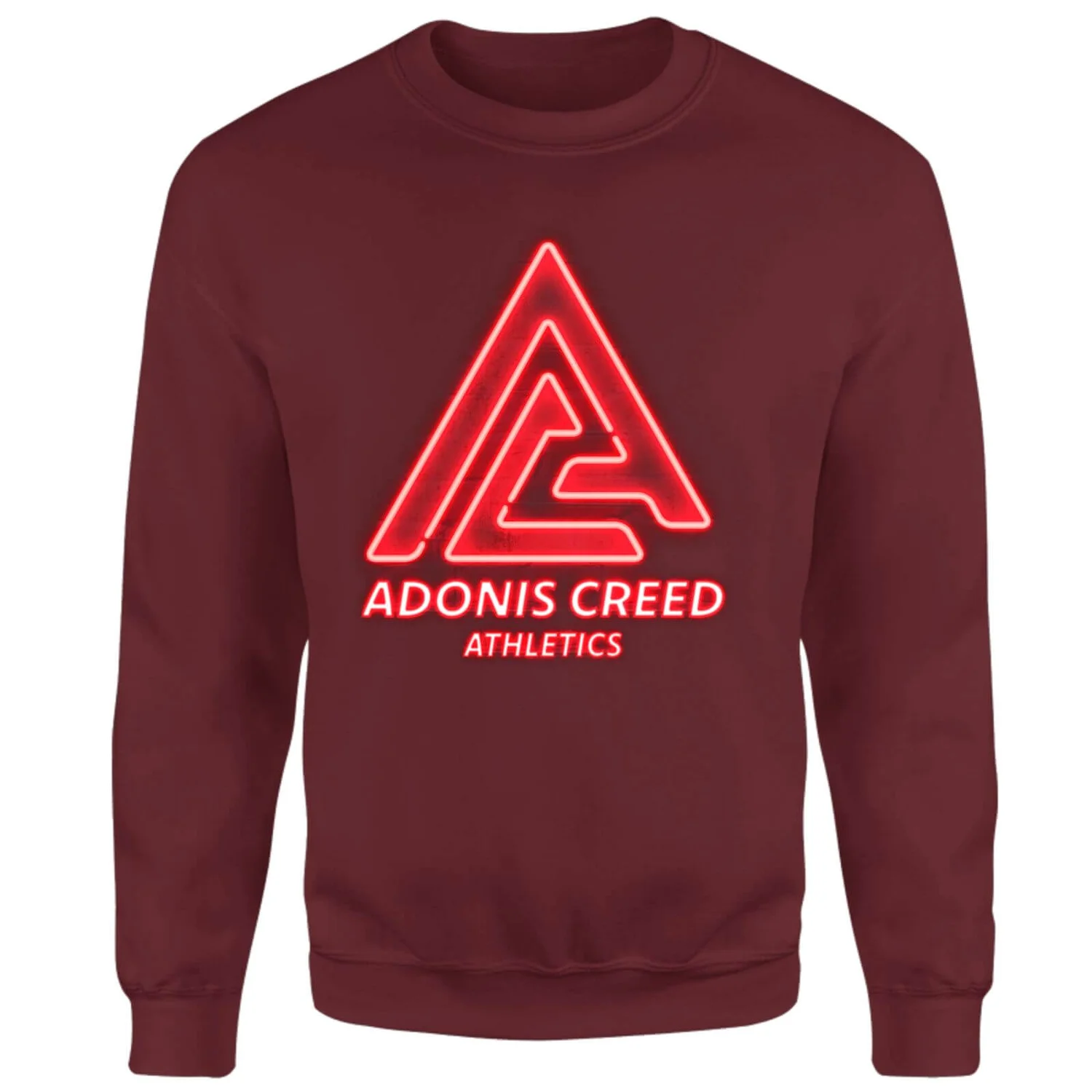 Creed Adonis Creed Athletics Neon Sign Sweatshirt - Burgundy