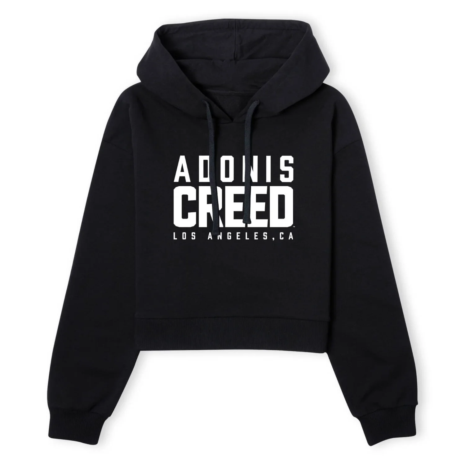 Creed Adonis Creed LA Logo Women's Cropped Hoodie - Black
