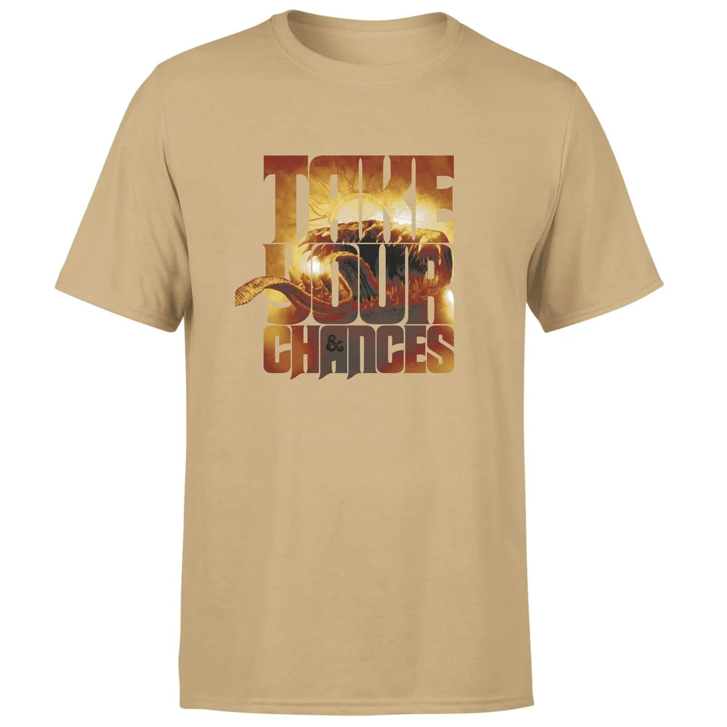 Dungeons & Dragons Take Your Chances Men's T-Shirt - Tan