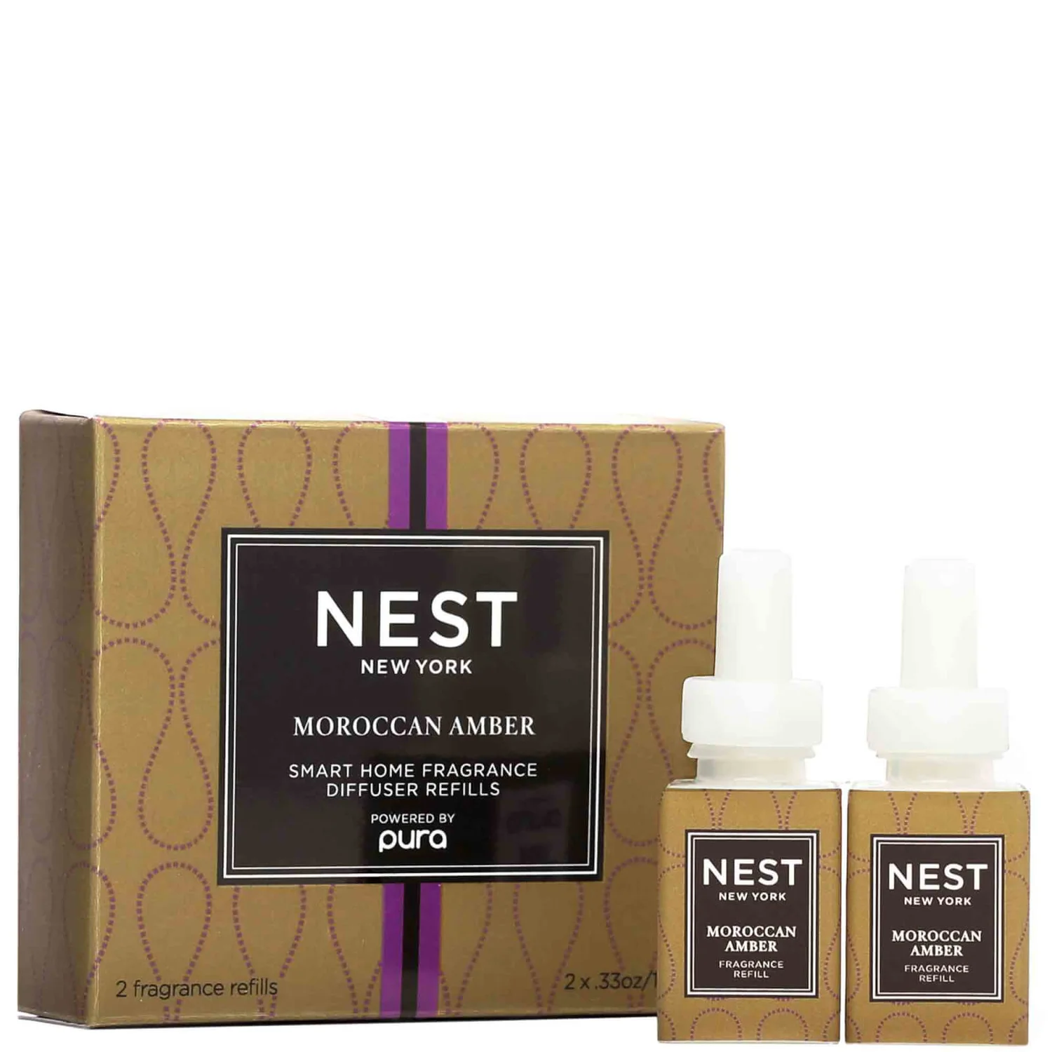 NEST New York Moroccan Amber Refill Duo for NEST x Pura Smart Home Fragrance Diffuser 10ml