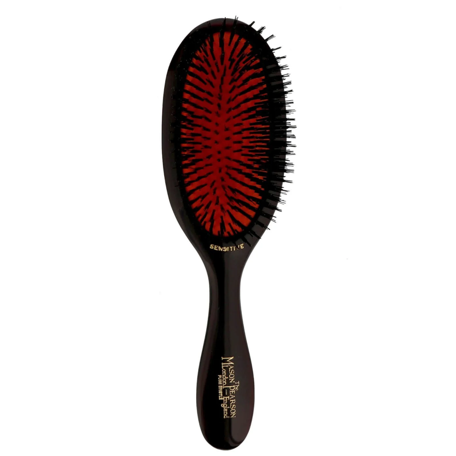 Mason Pearson Pure Boar Bristle Handy Sensitive Brush Dark Ruby SB3