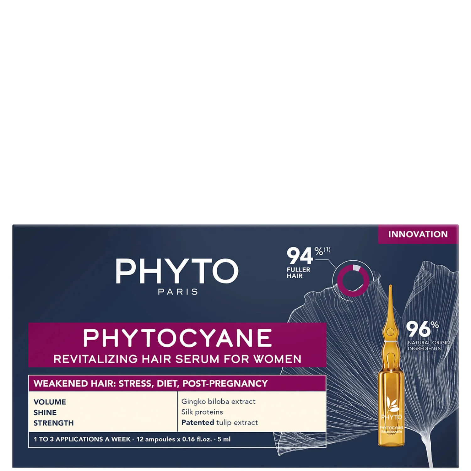 PHYTO PHYTOCYANE For Women With Thinning Hair 12 Applications