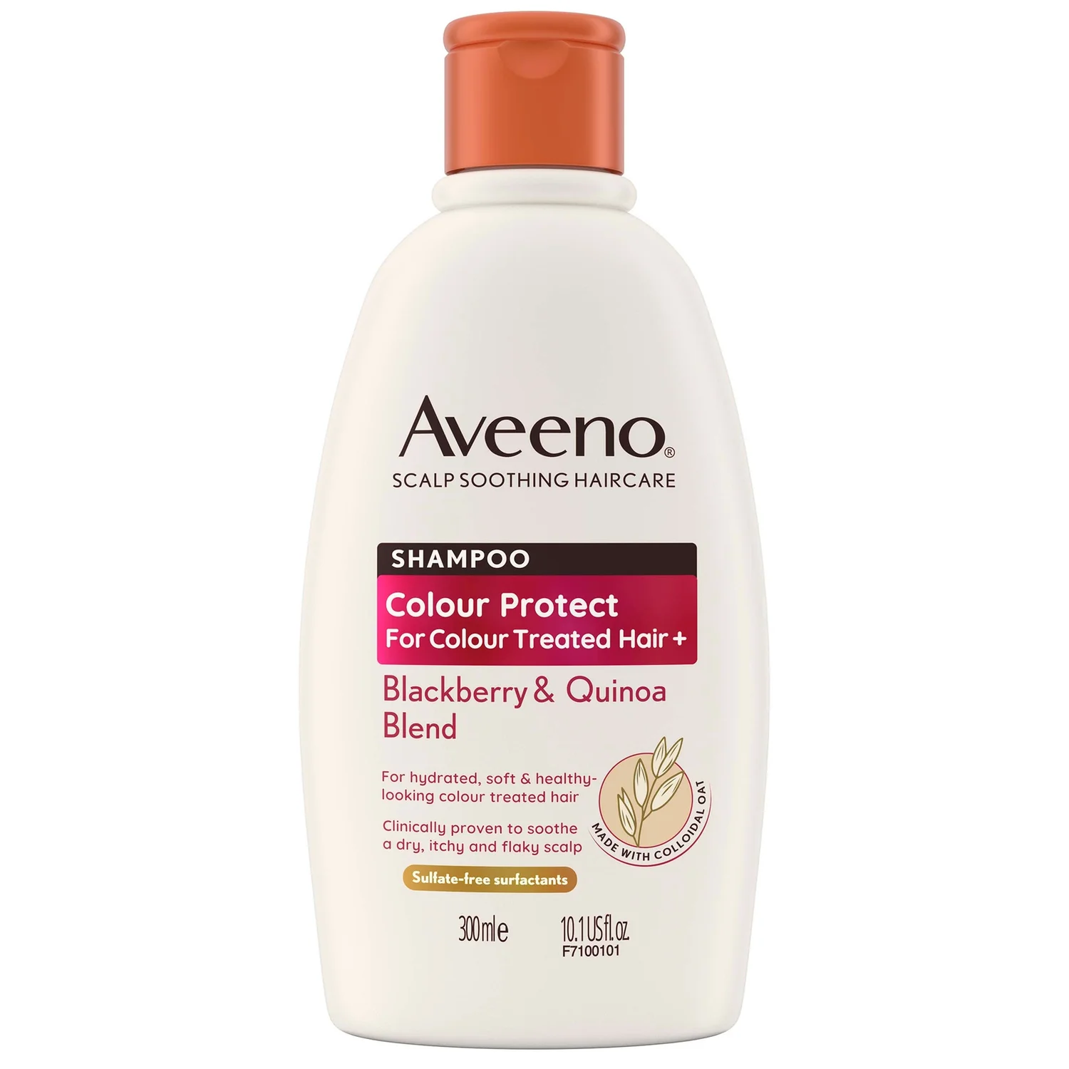 Aveeno Haircare Colour Protect+ Blackberry and Quinoa Blend Shampoo 300ml