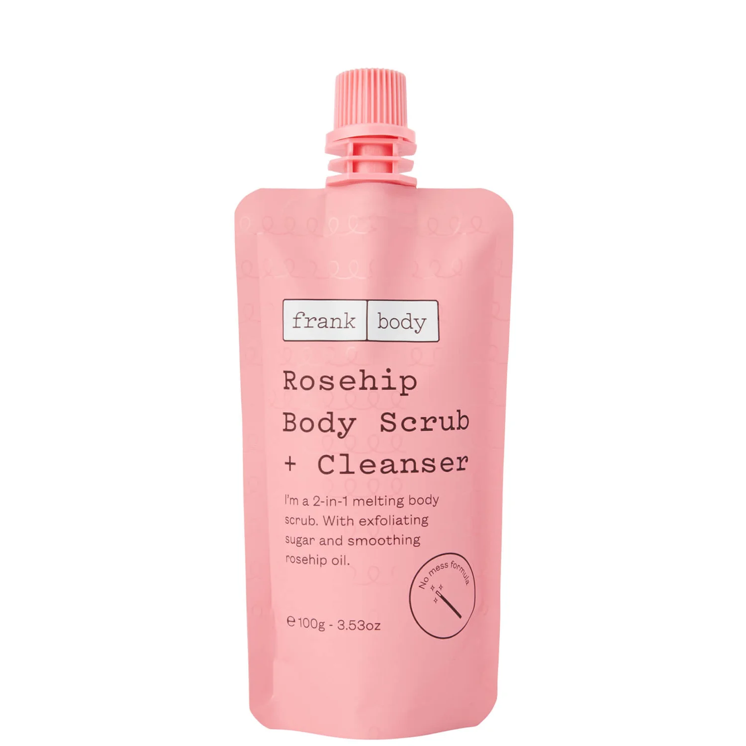 Frank Body Rosehip Body Scrub and Cleanser 100g