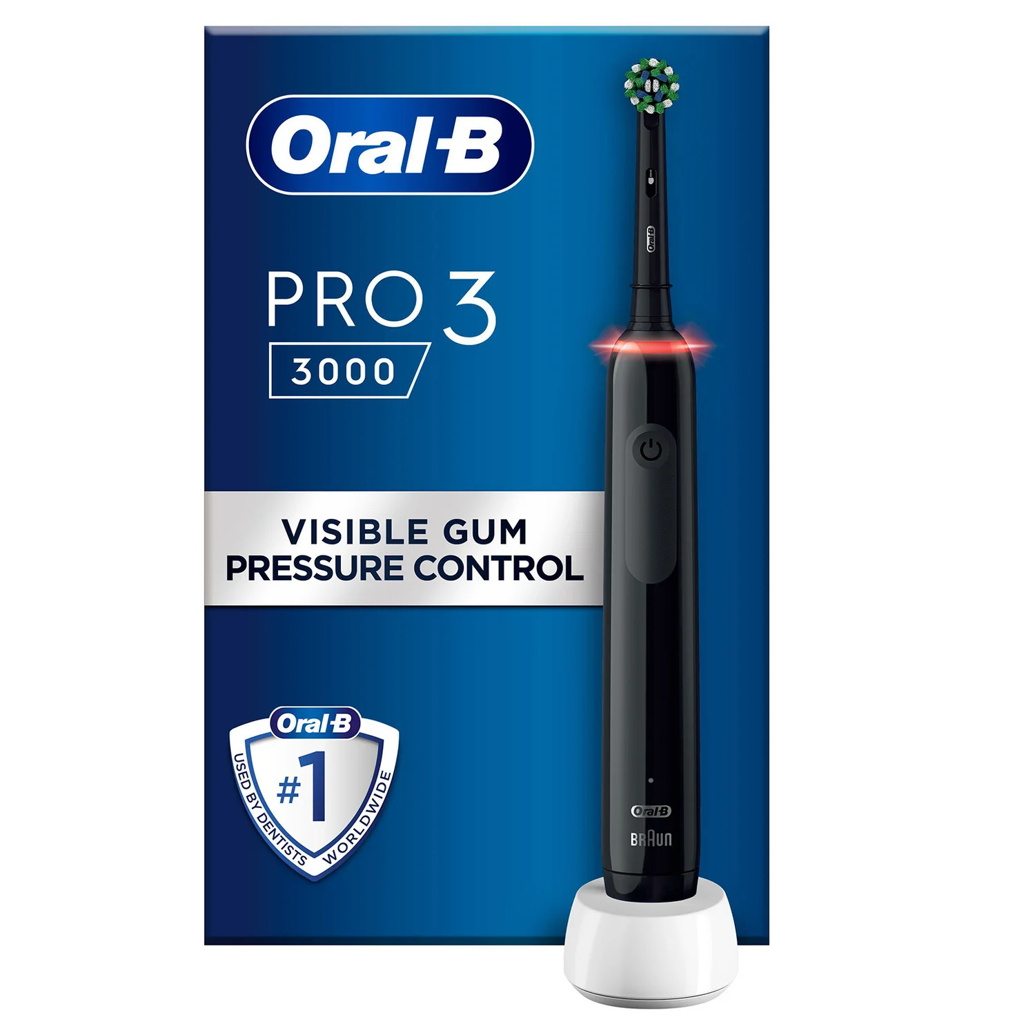 Pro 3 3000 Cross Action Black Electric Toothbrush
