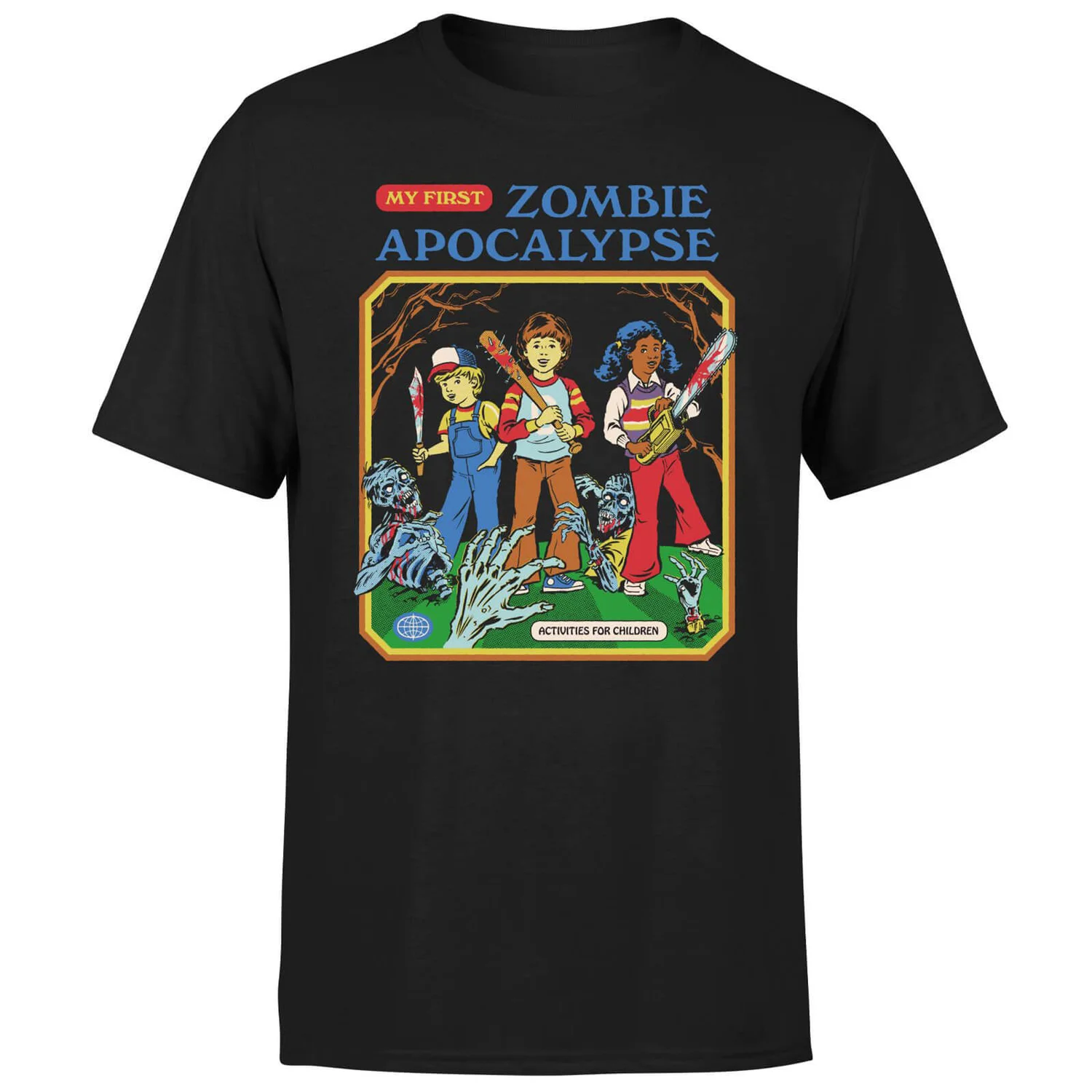 Steven Rhodes My First Zombie Apocalypse Unisex T-Shirt - Black