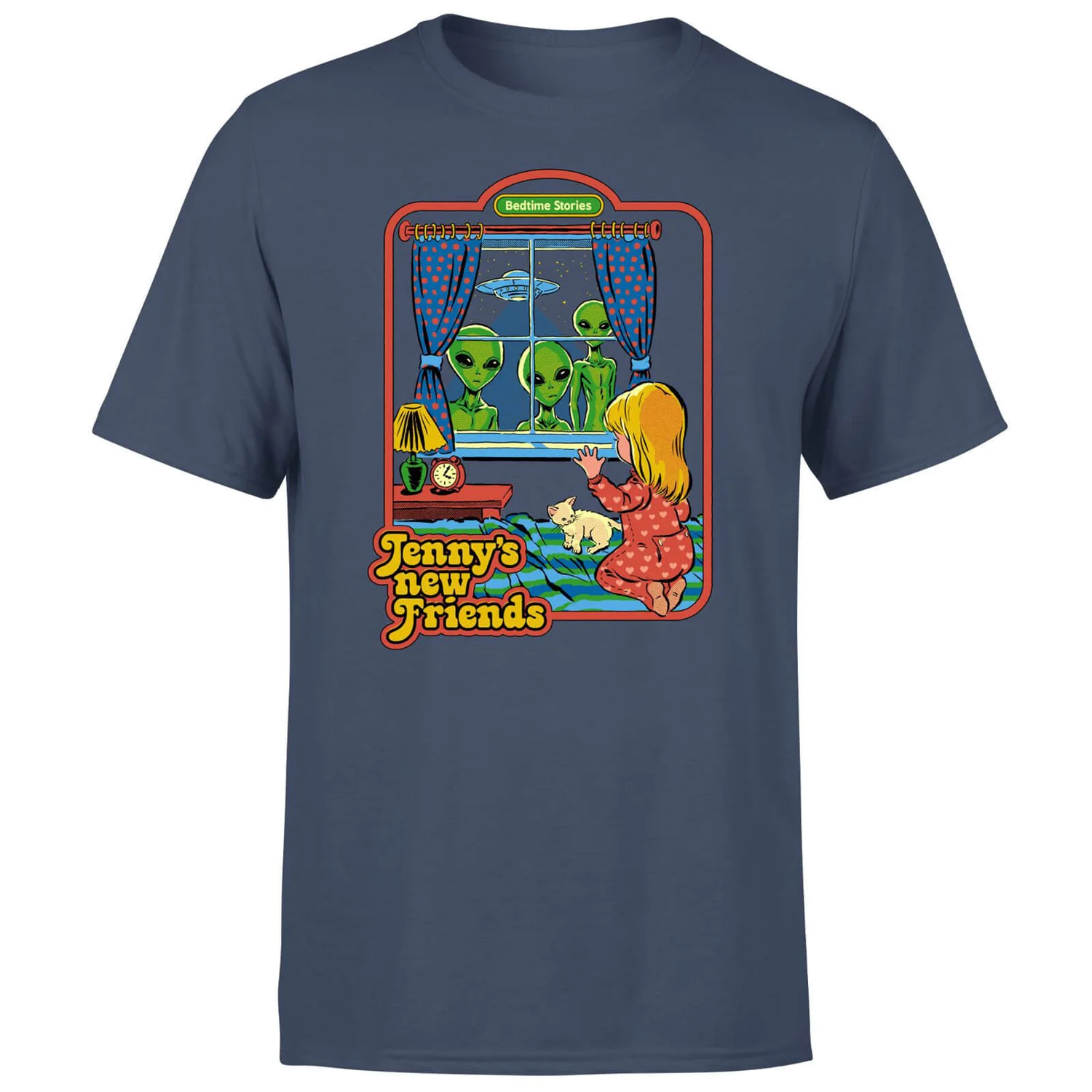 Steven Rhodes Jenny's New Friends Unisex T-Shirt - Navy