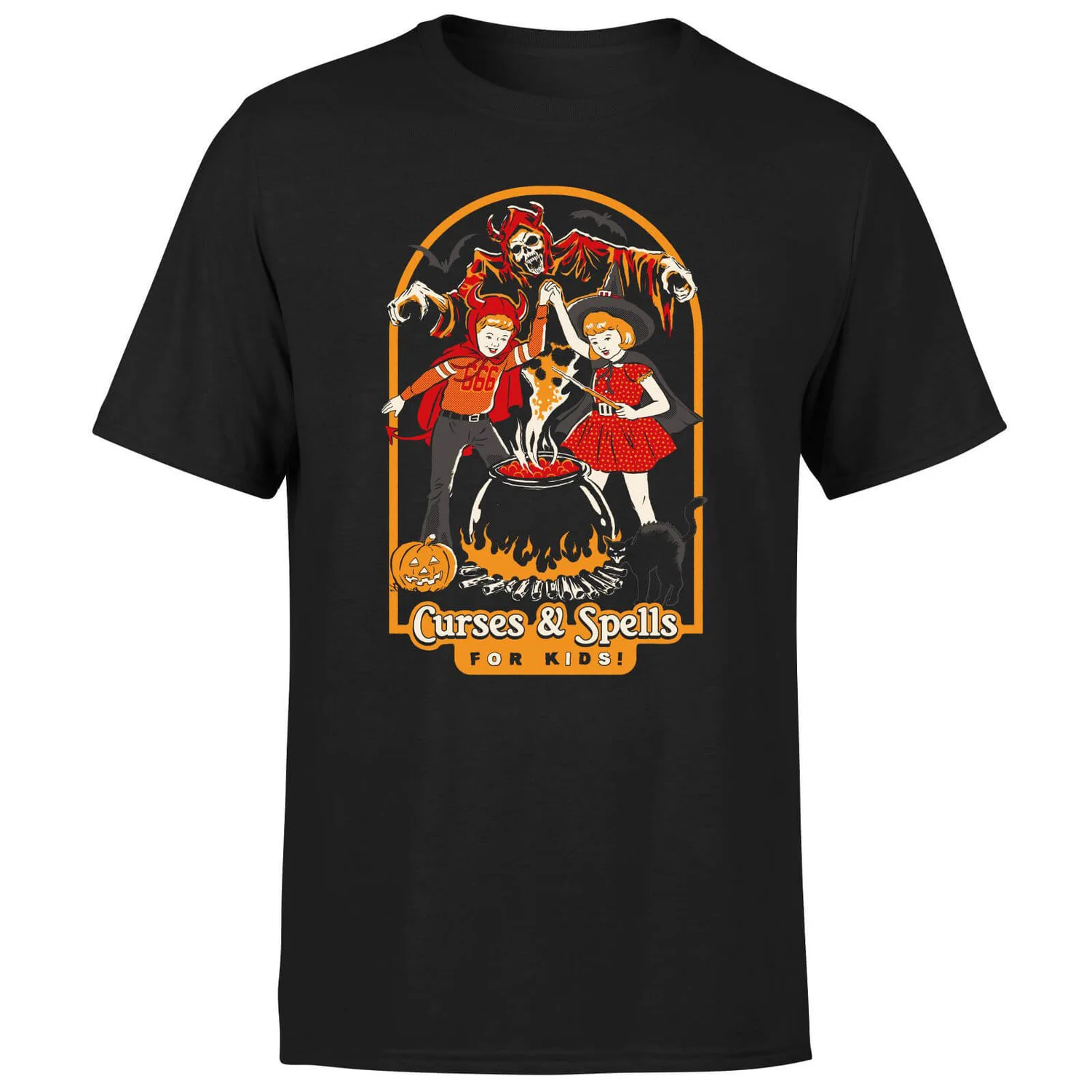 Steven Rhodes Curses And Spells For Kids Unisex T-Shirt - Black