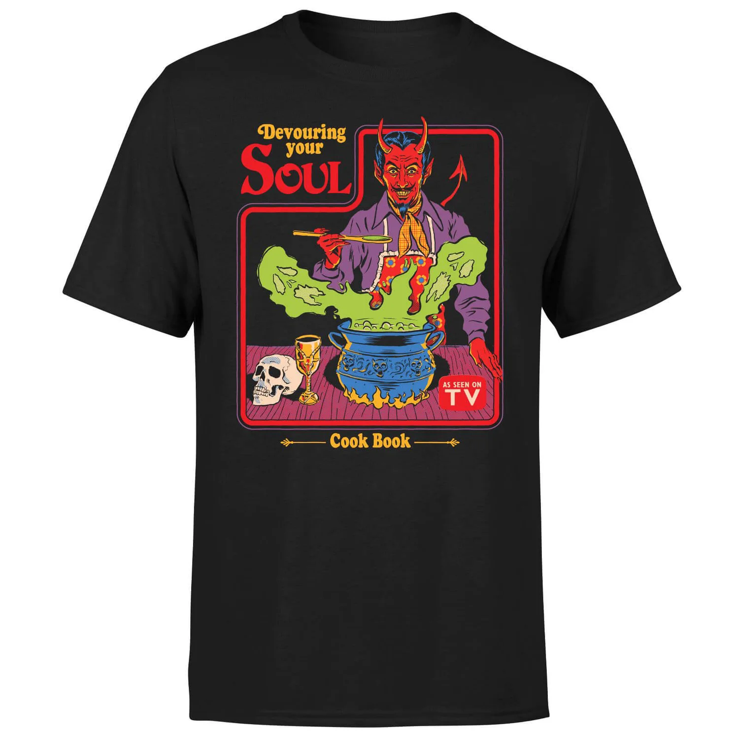Steven Rhodes Devouring Your Soul Cook Book Unisex T-Shirt - Black
