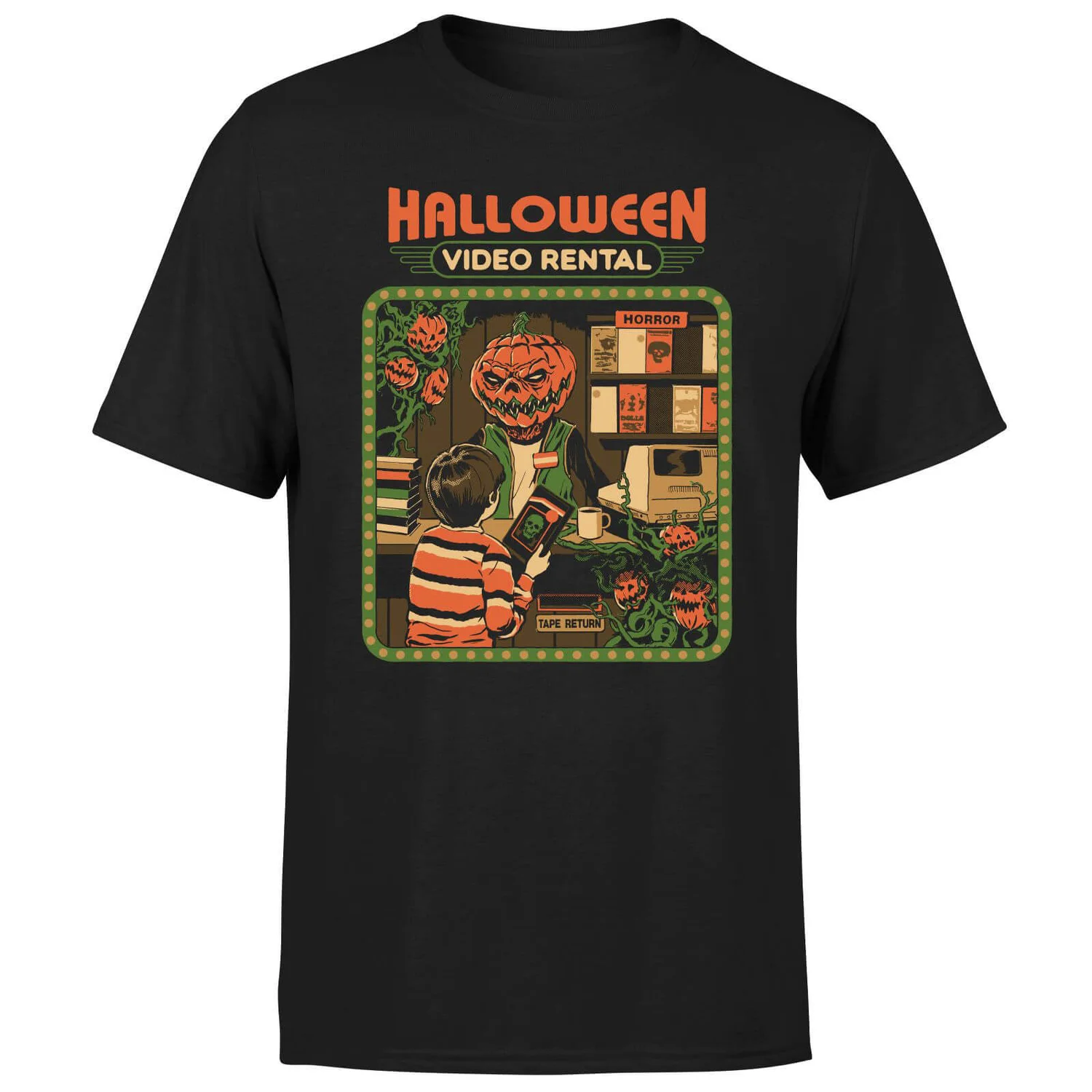 Steven Rhodes Halloween Video Rental Unisex T-Shirt - Black