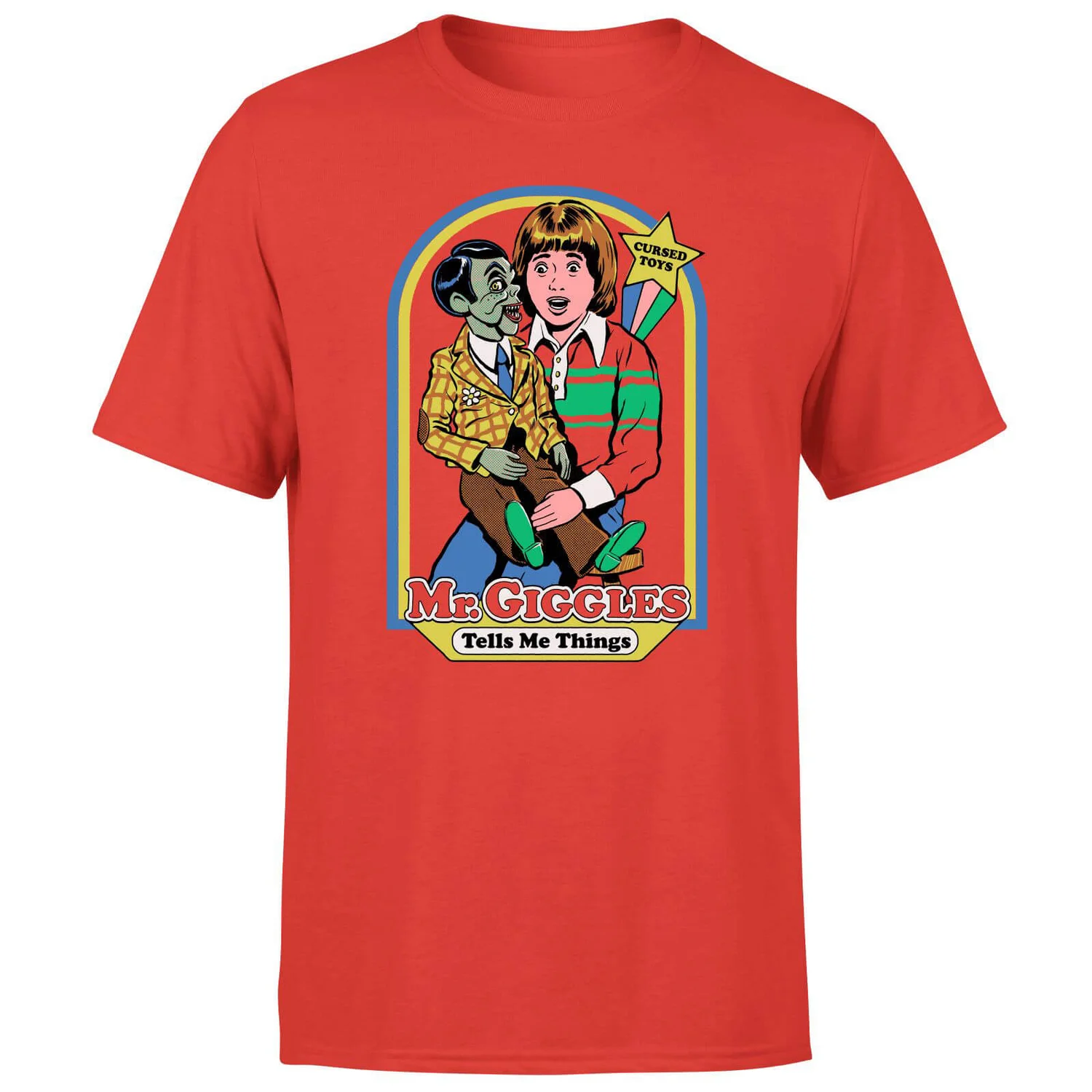 Steven Rhodes Mr. Giggles Unisex T-Shirt - Red