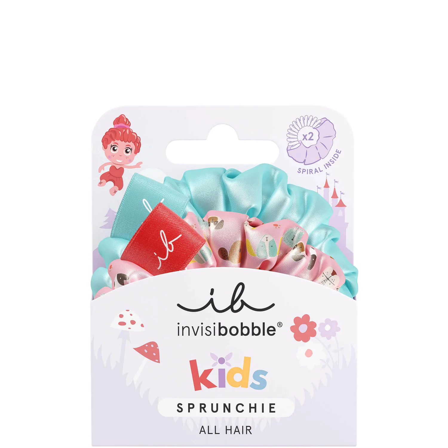 invisibobble Kids' Puppy Love Sprunchie Hair Ties (Pack of 2)