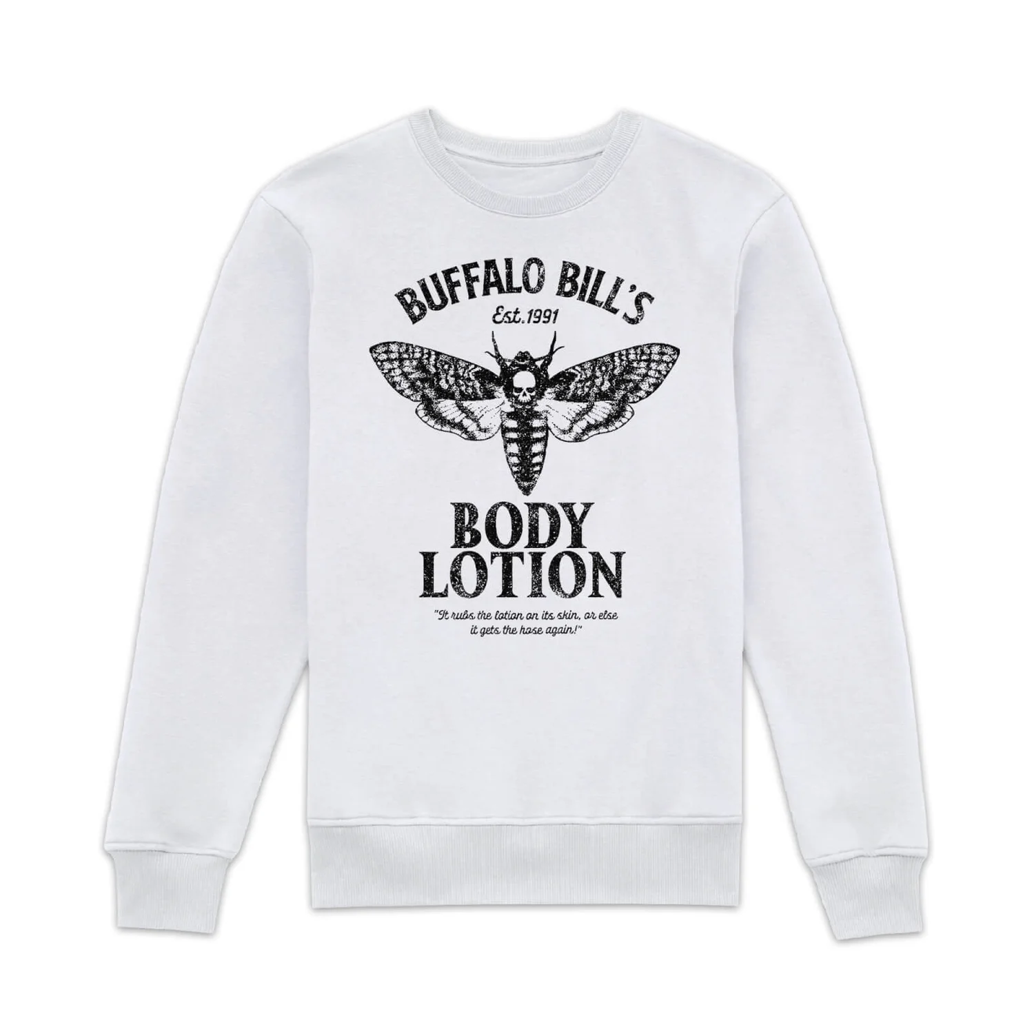 The Silence Of The Lambs Buffalo Bill's Body Lotion Sweatshirt - White