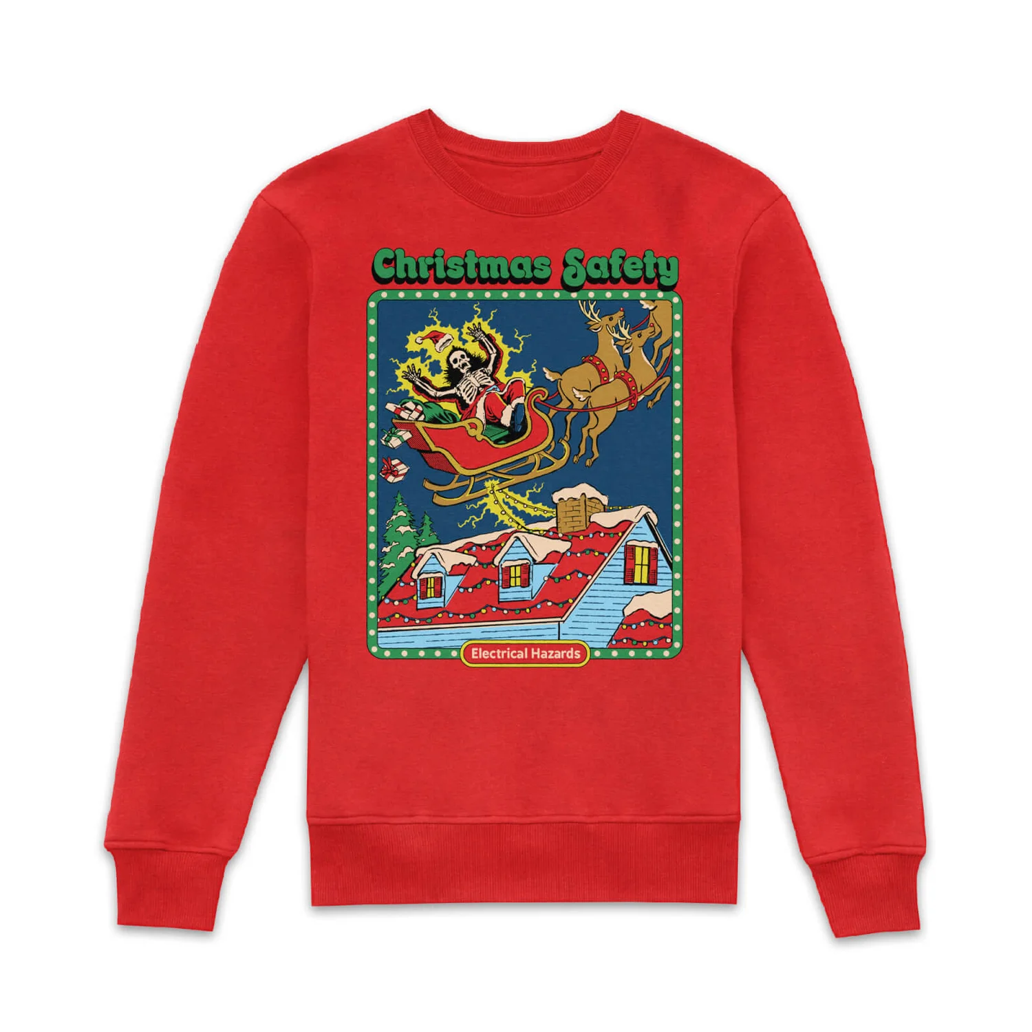 Steven Rhodes Christmas Safety Sweatshirt - Red