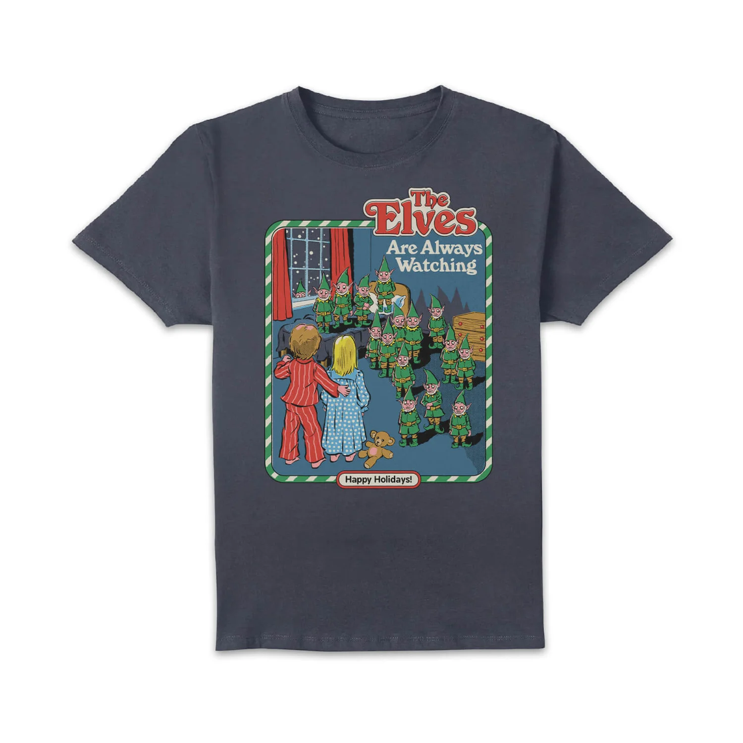 Steven Rhodes The Elves Are Always Watching Unisex T-Shirt - Navy