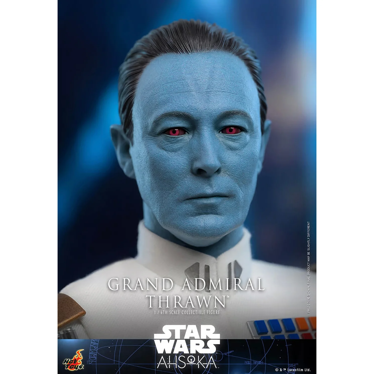 Hot Toys 1:6 Scale Star Wars Ahsoka Grand Admiral Thrawn Statue