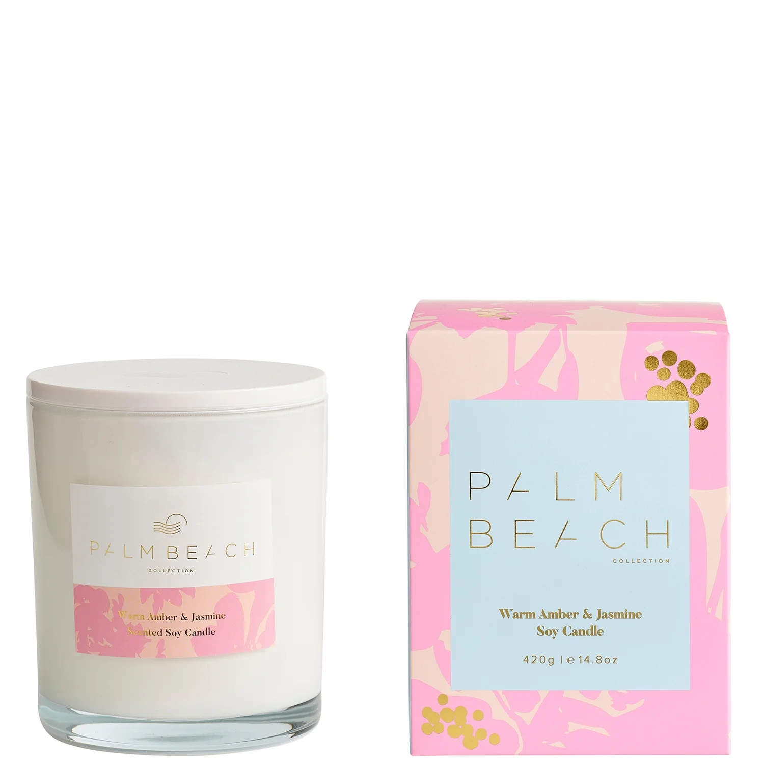 Palm Beach Collection Limited Edition Warm Amber and Jasmine Standard Candle 420g
