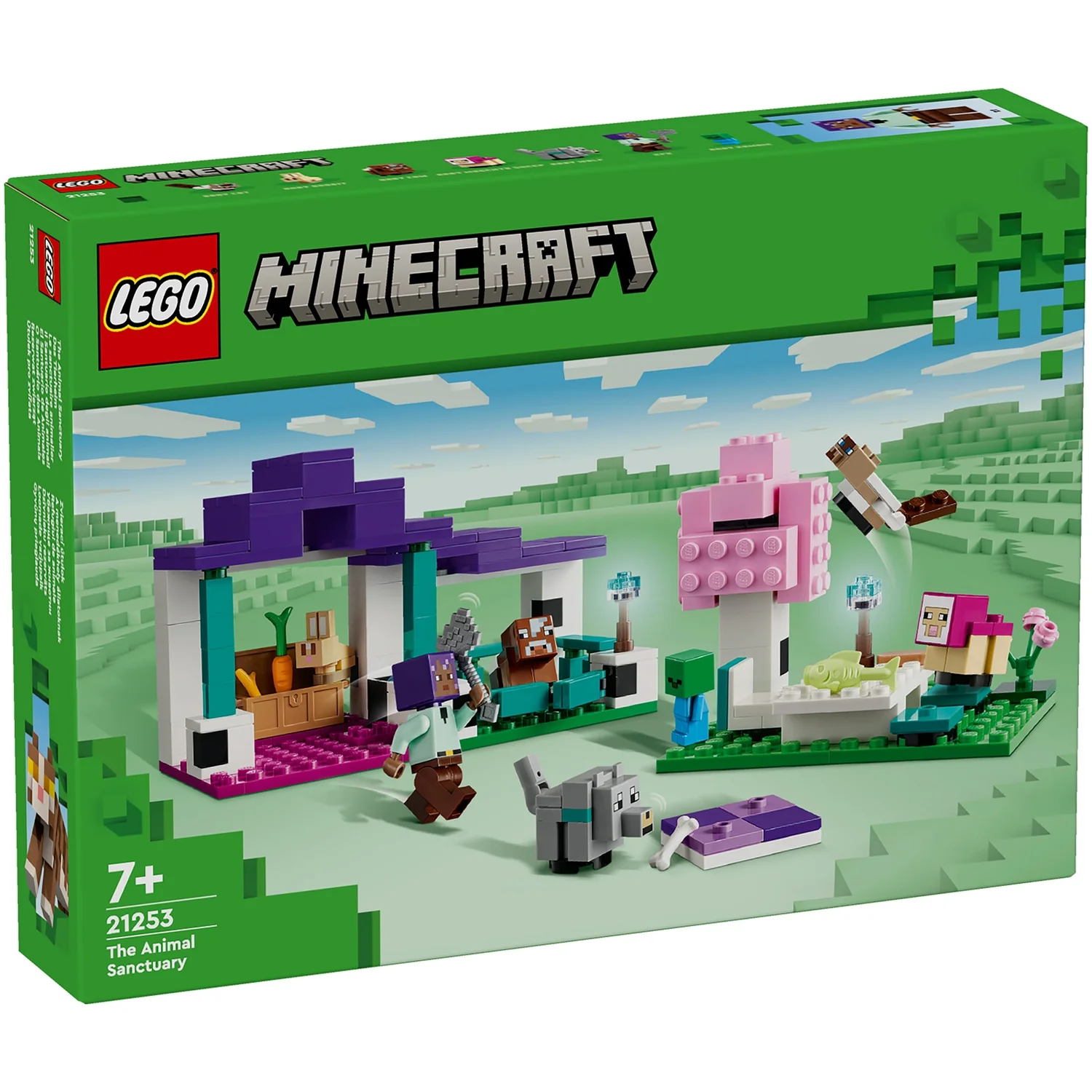 LEGO Minecraft The Animal Sanctuary Toy with Figures 21253