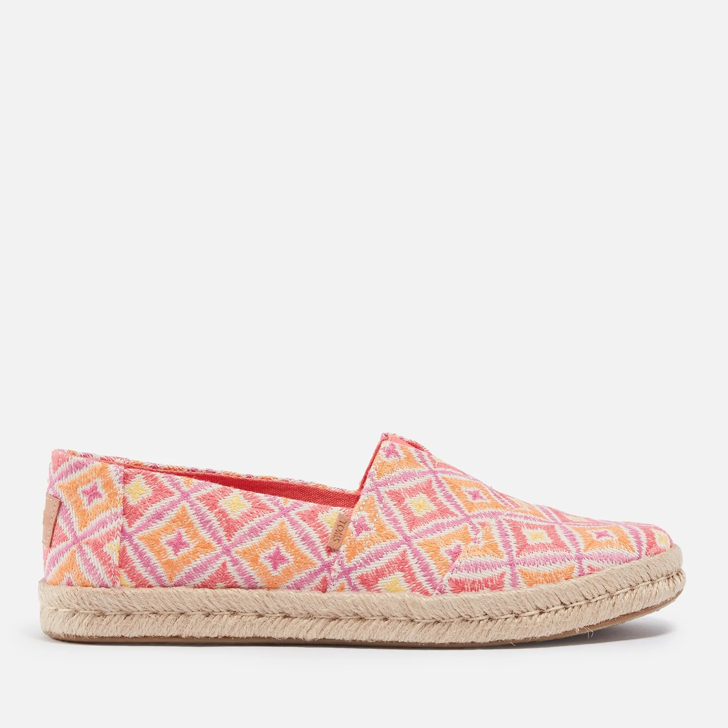 TOMS Women's Alpargata 2.0 Harlequin Canvas Espadrilles - UK 5
