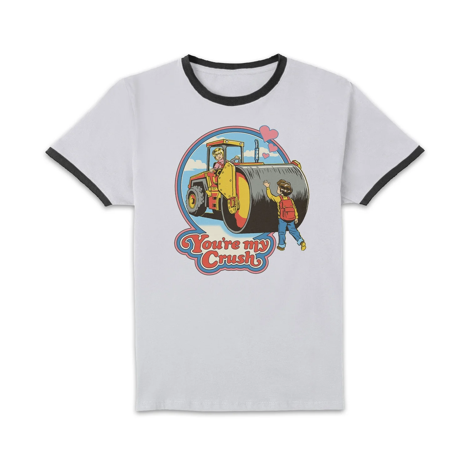Steven Rhodes You're My Crush Men's Ringer T-Shirt - White/Black