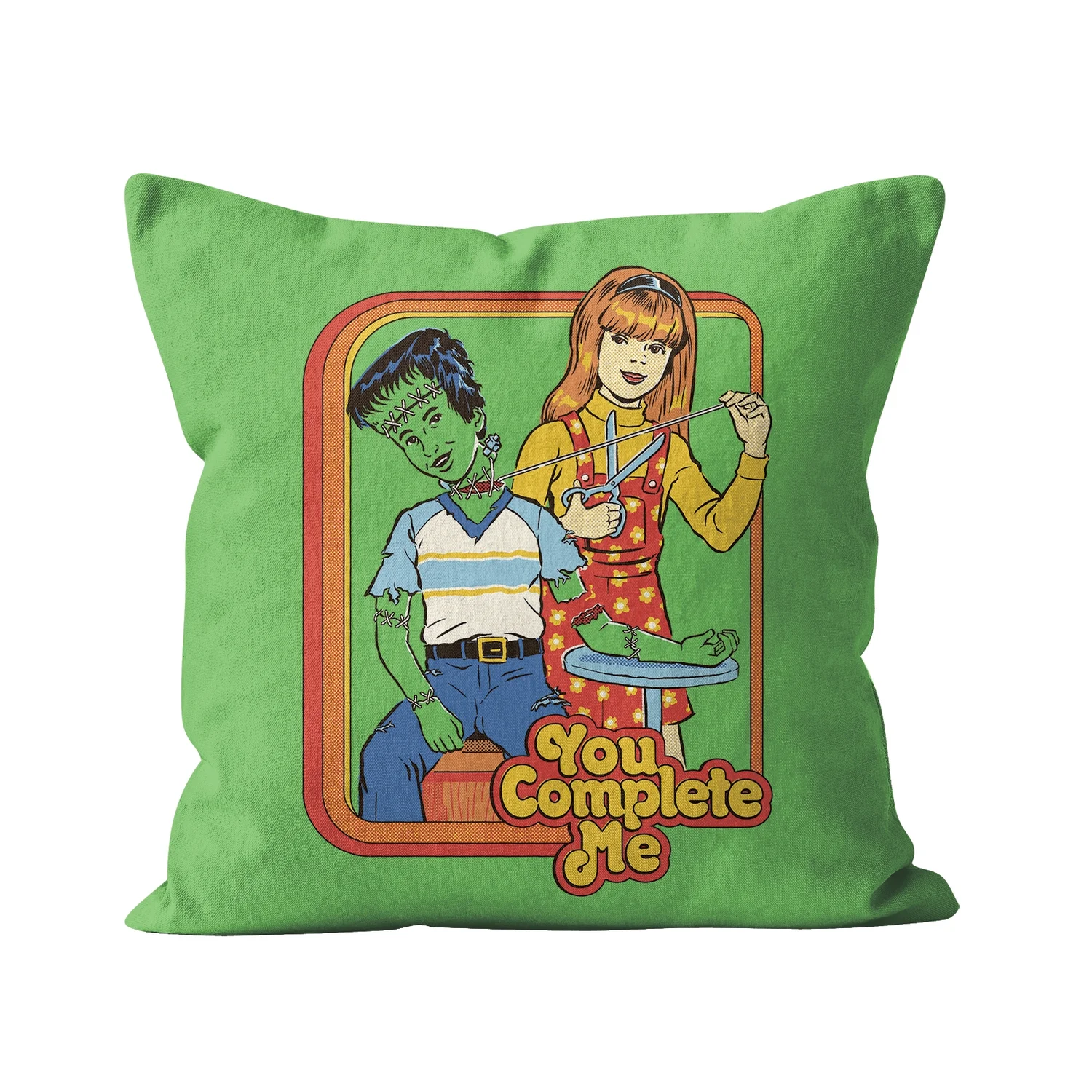 Steven Rhodes You Complete Me Square Cushion