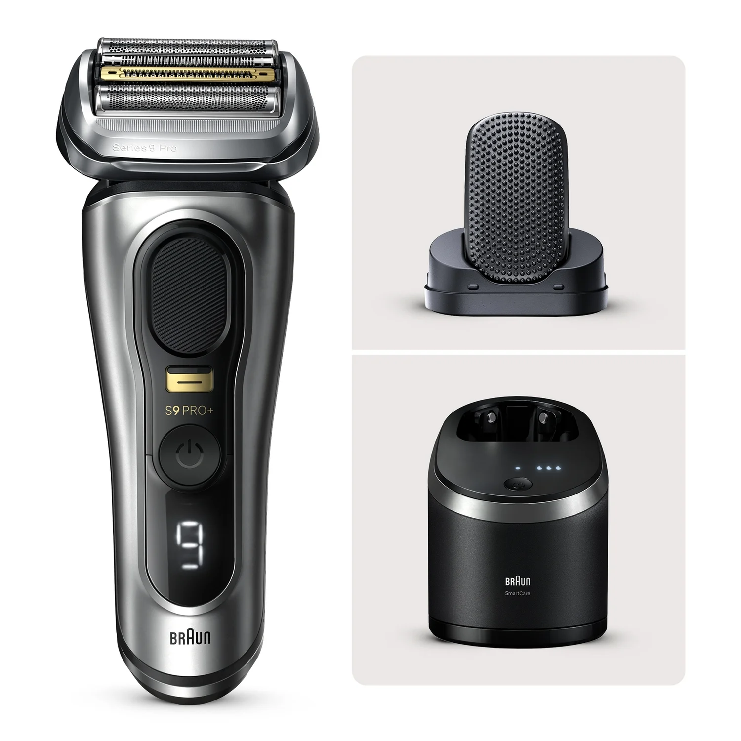 Braun Series 9 PRO+ 9597cc Electric Shaver, ProComfort Head & SmartCare center