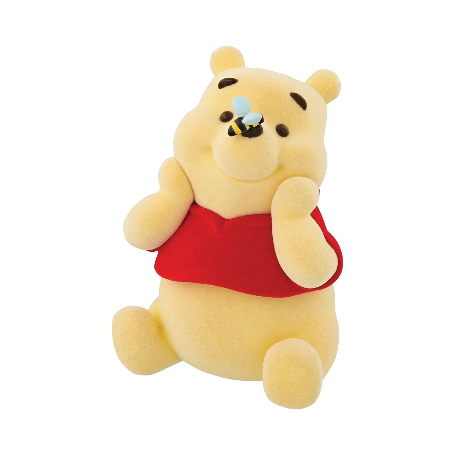 Enesco Grand Jester Studios Disney Flocked Winnie the Pooh Collectible Figurine (9.5cm)