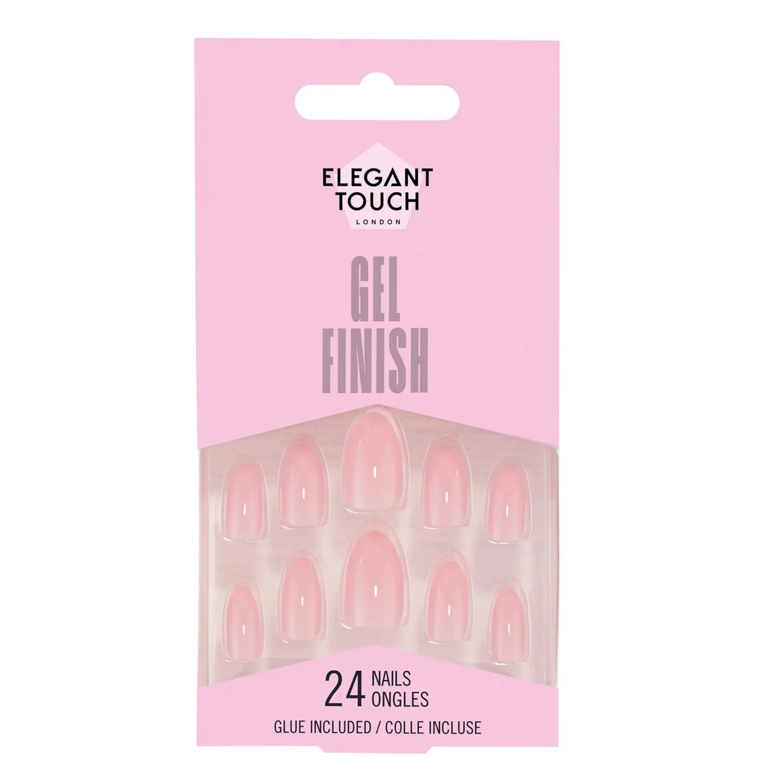 Elegant Touch False Nails Gel Finish - Cotton Candy