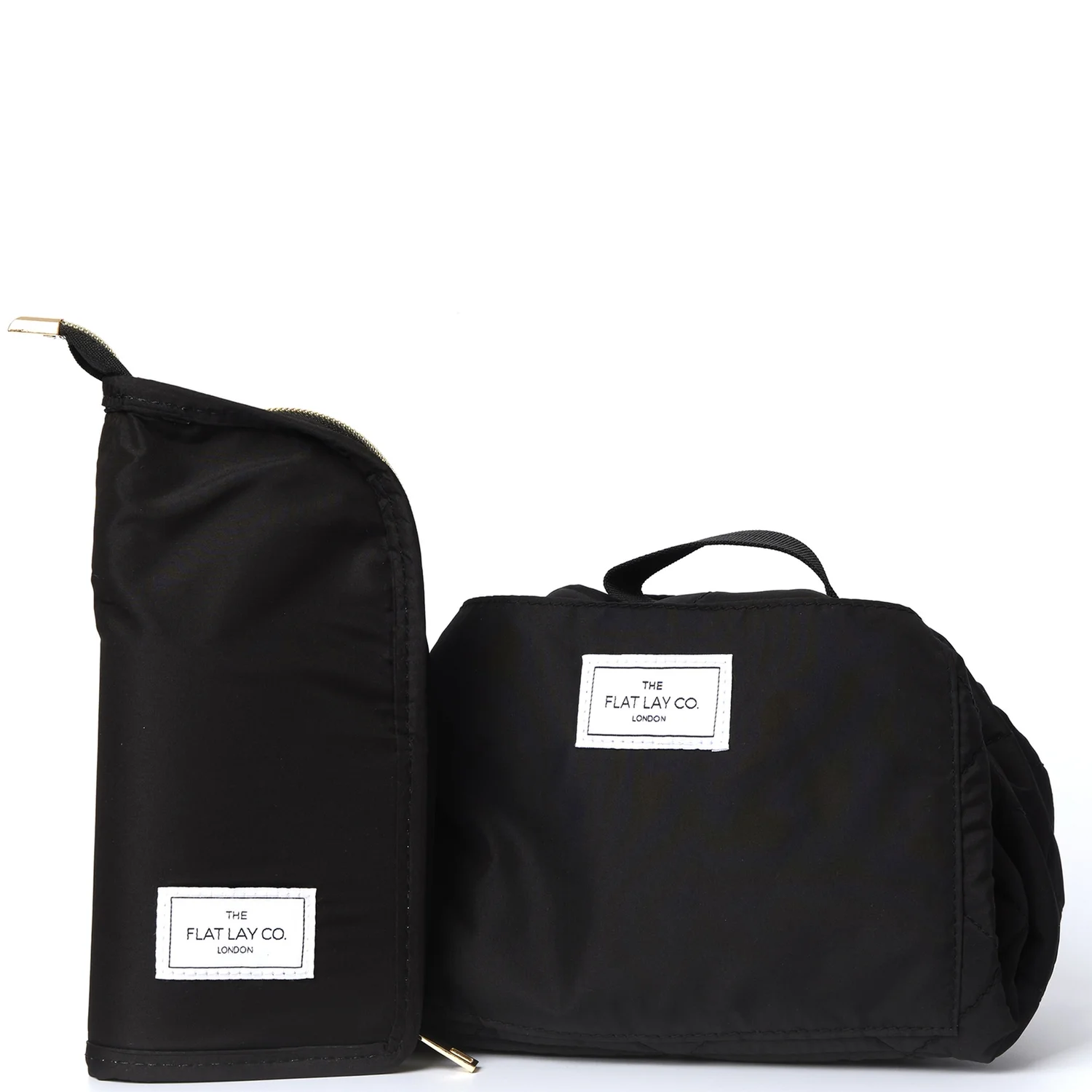 The Flat Lay Co. X LookFantastic Makeup Bag Duo in Classic Black