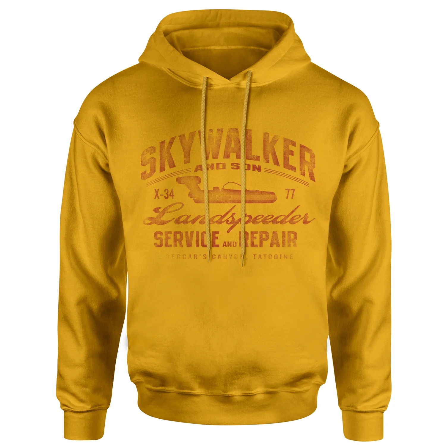 Star Wars Skywalker Landspeeder Repair Hoodie - Mustard