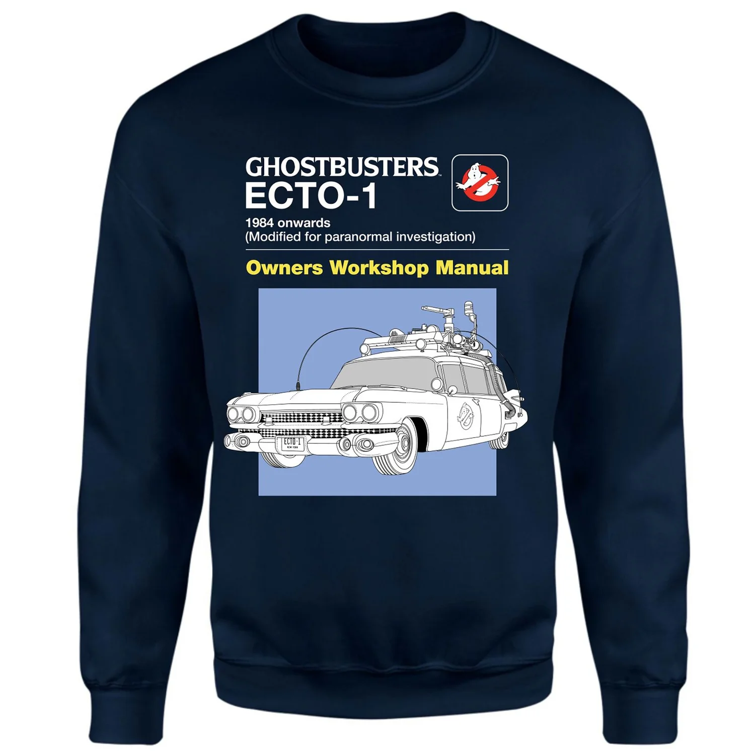 Ghostbusters Ecto-1 User Manual Sweatshirt - Navy