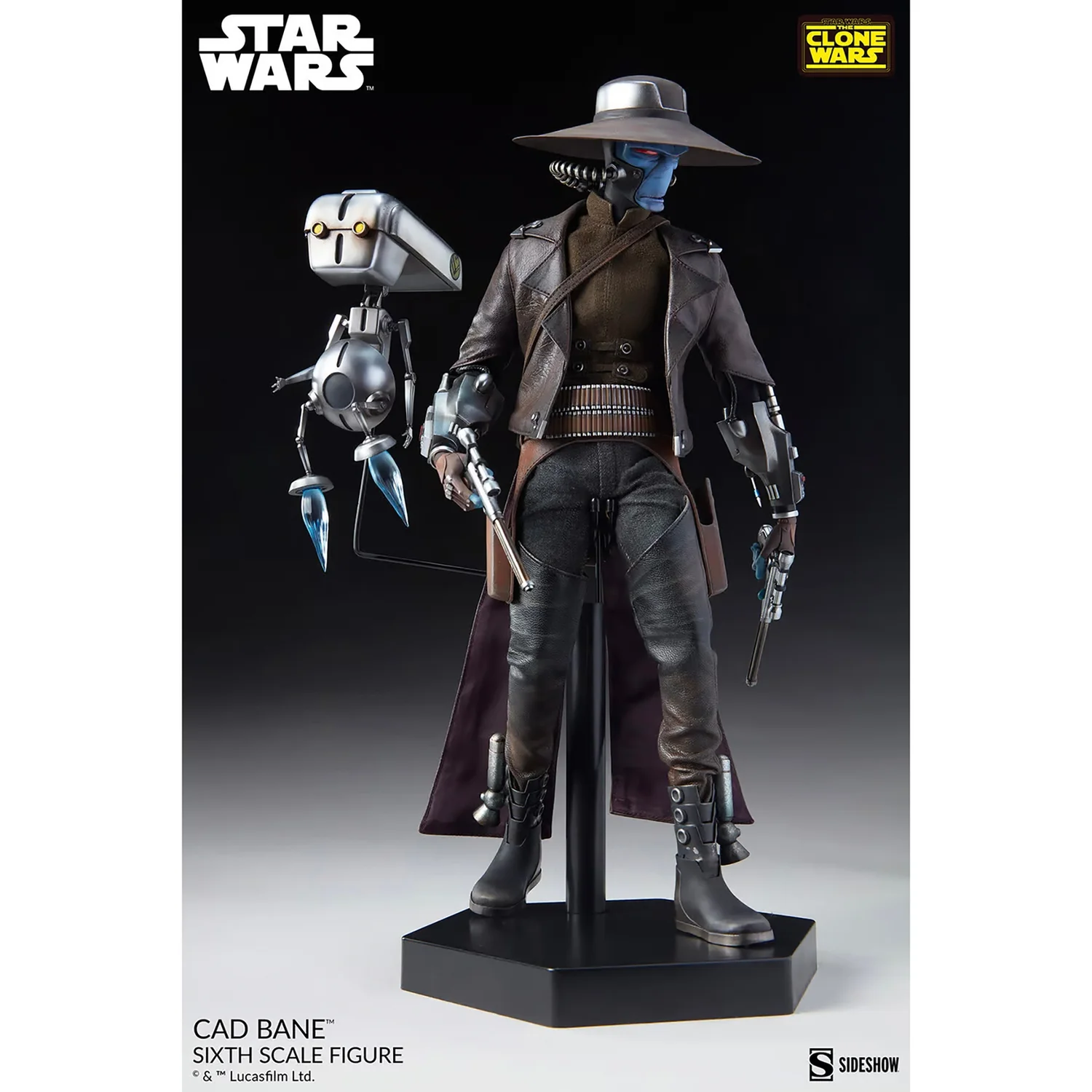 Sideshow 1:6 Scale Star Wars: The Clone Wars Cad Bane Statue