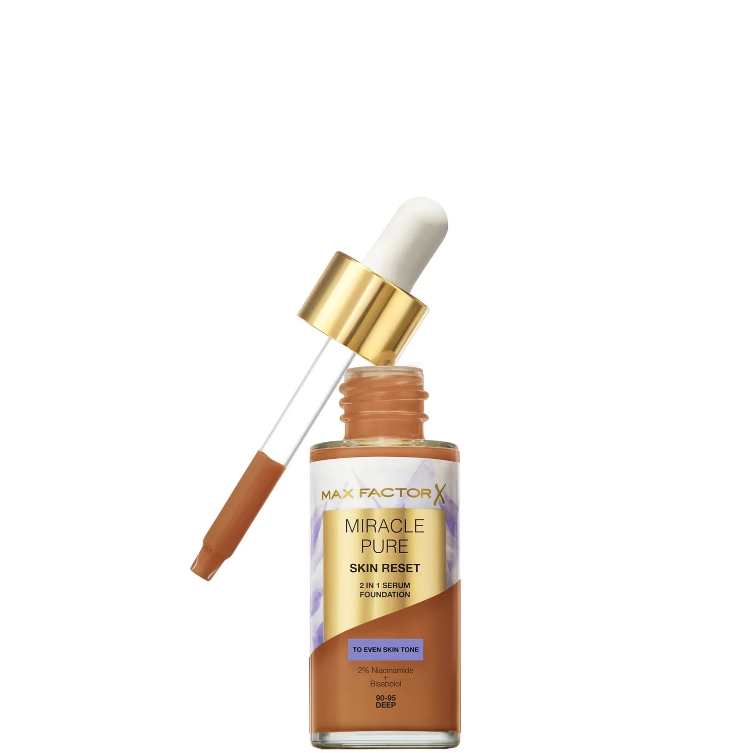 Max Factor Miracle Pure Skin Revival Serum Foundation 30ml (Various Shades)