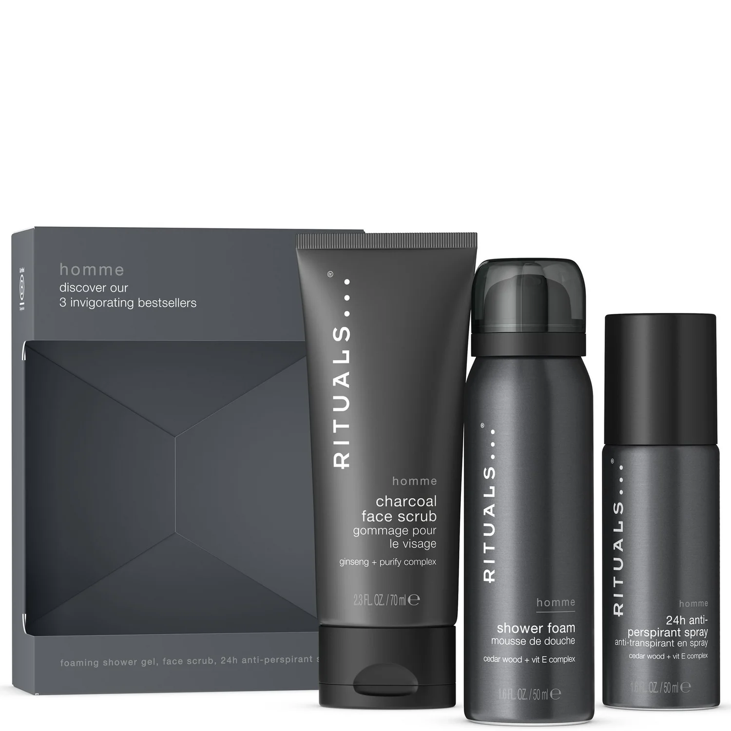 Rituals Homme Collection Men's Aromatic Mini Bath and Body Set