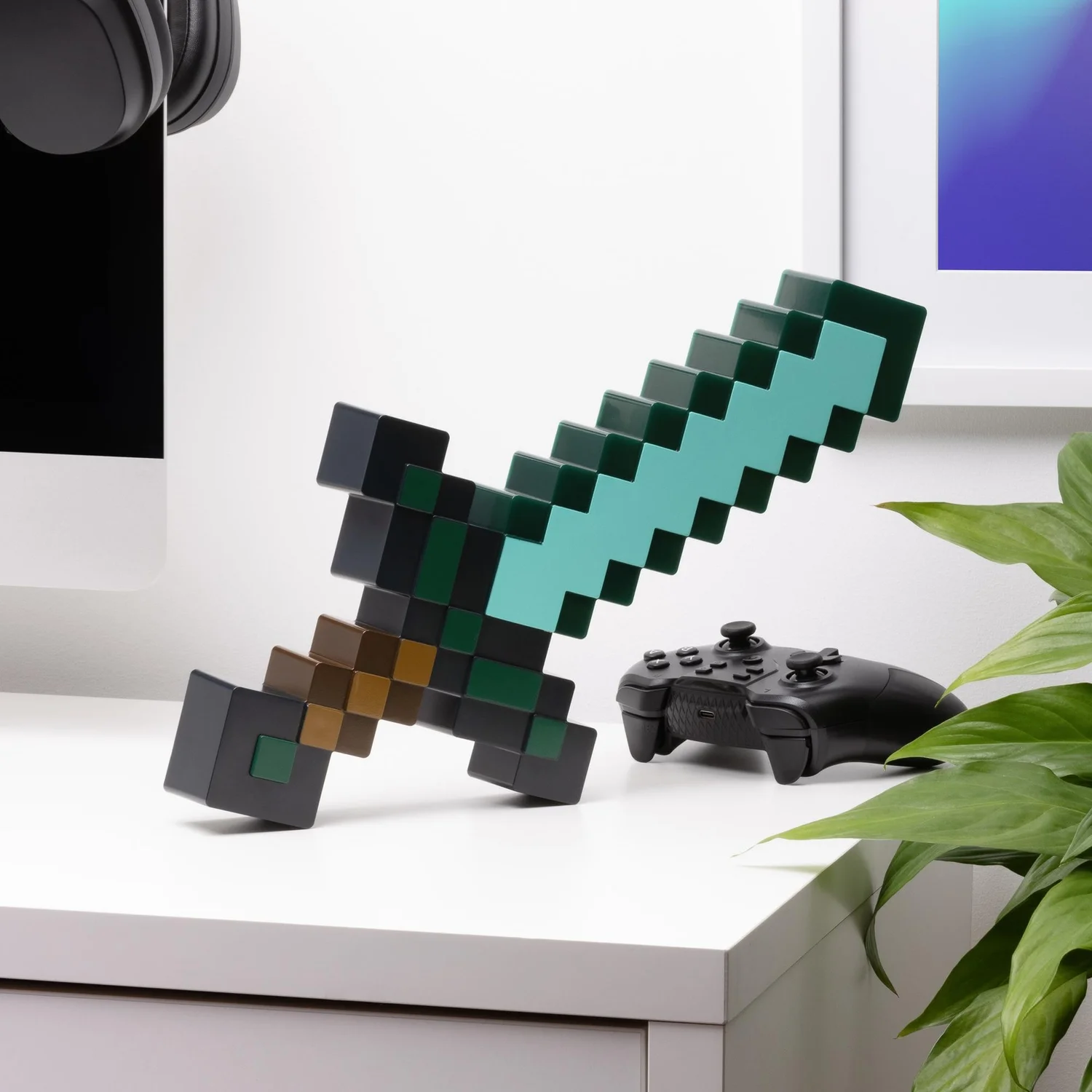 ⚔️🧱 Lampe Minecraft - Epée en Diamant