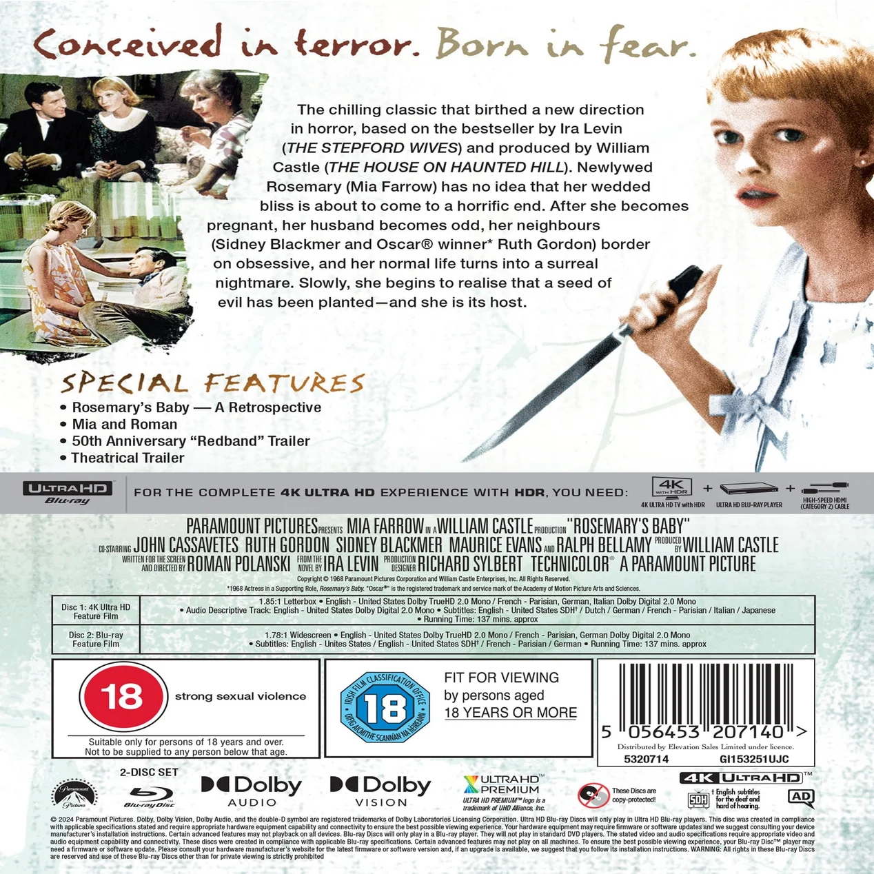 Rosemary's Baby 4K Ultra HD Collector's Edition