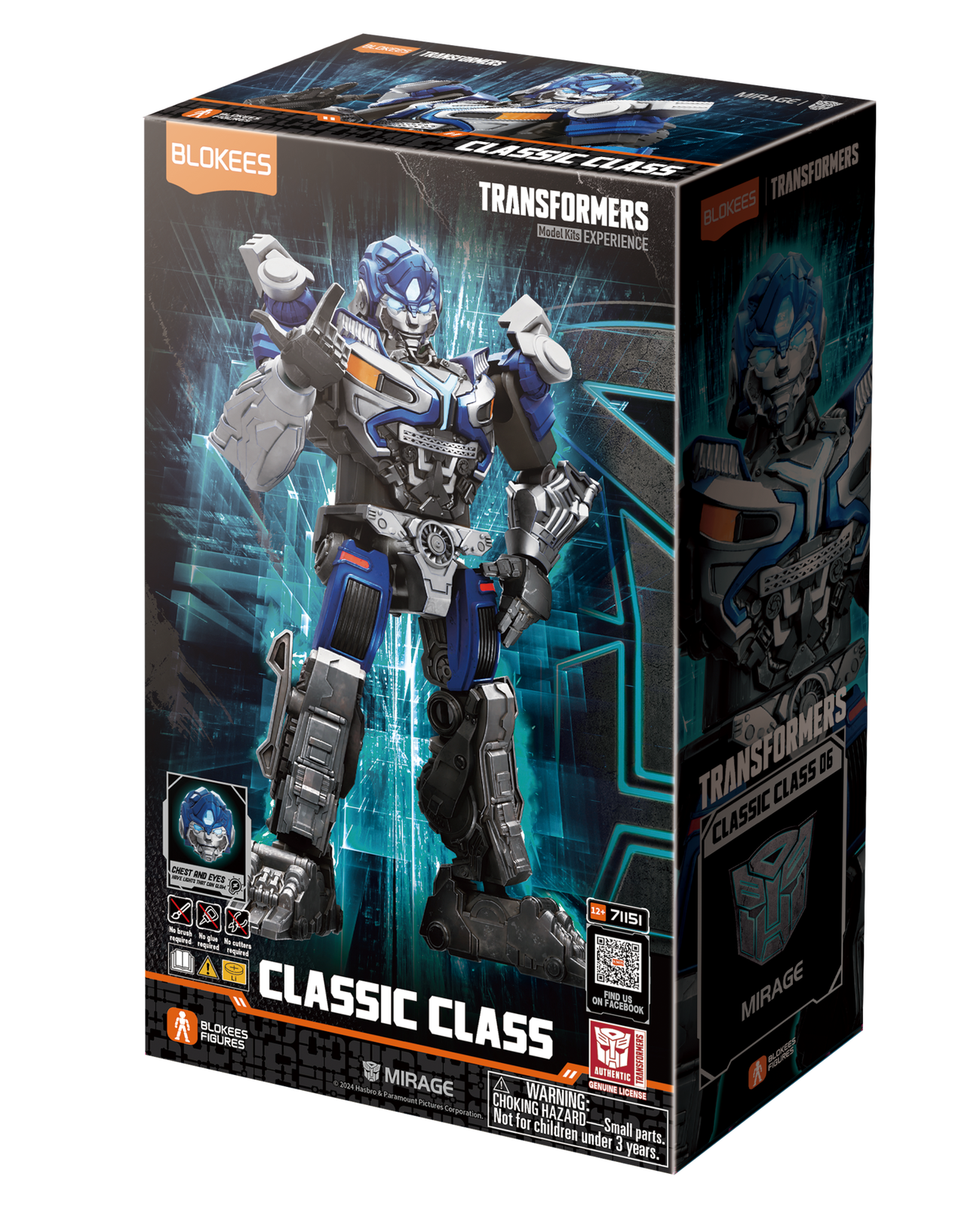 Blokees Figures Transformers Classic Class 06 Mirage Action Figure