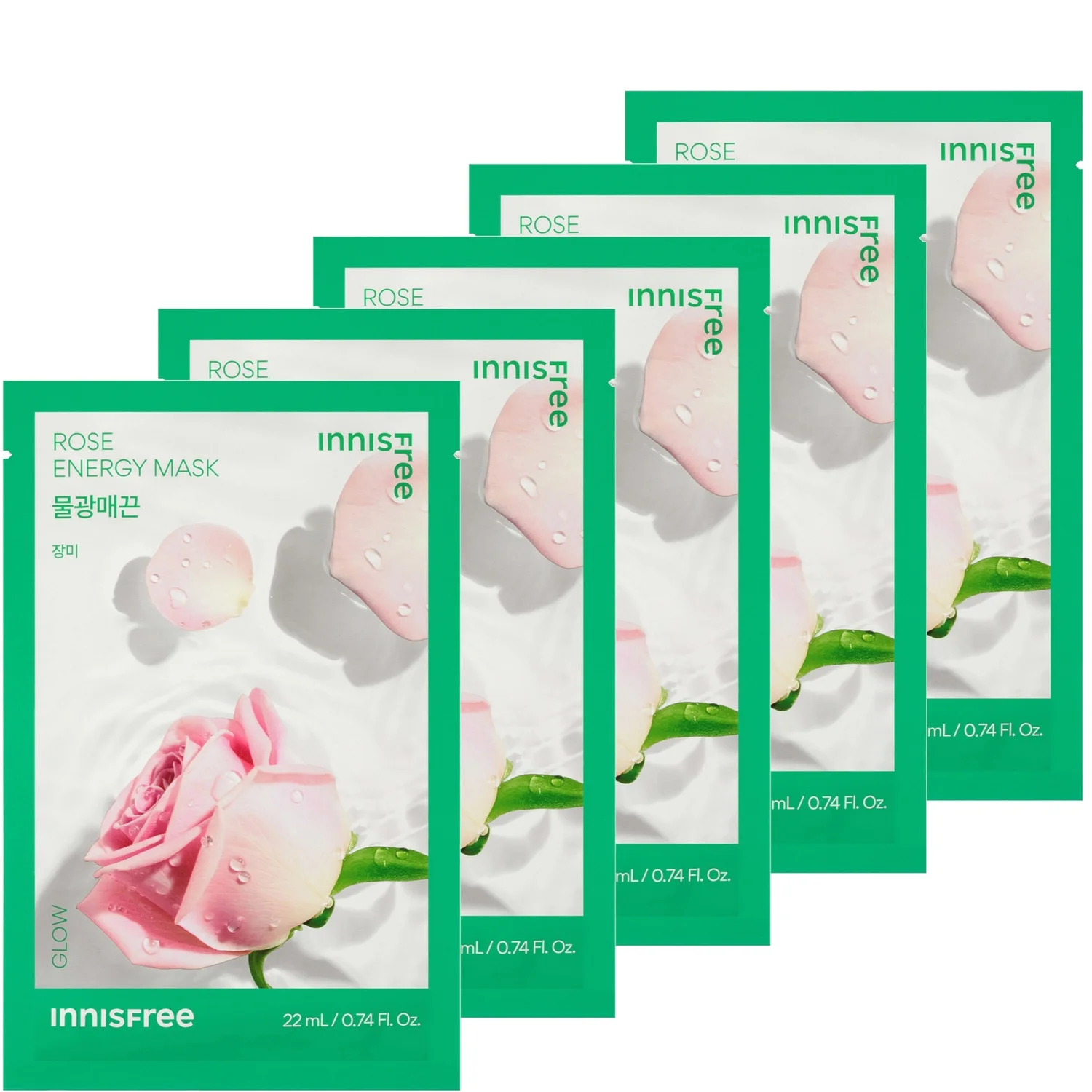 INNISFREE Energy Mask 22ml - Rose (5 Pack)