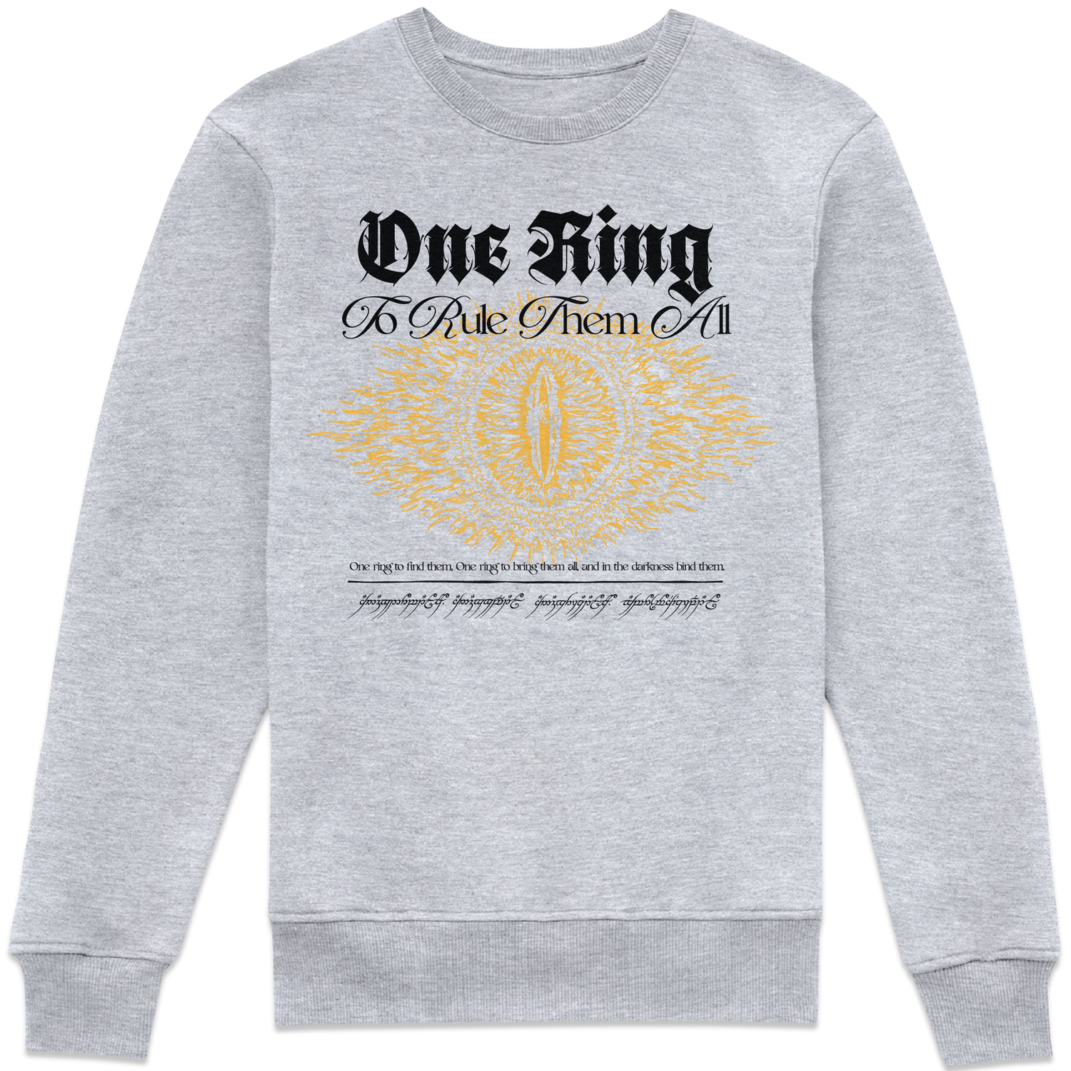Lord Of The Rings One Ring Sweatshirt - Grey
