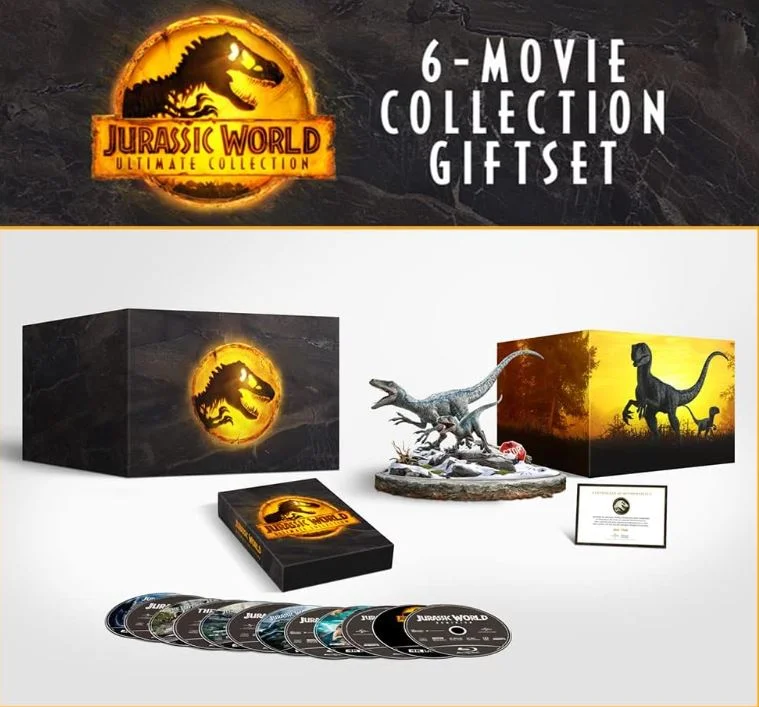 Jurassic World Ultimate Collection 6-Film Box Set Limited Edition Figurine 4K Ultra HD