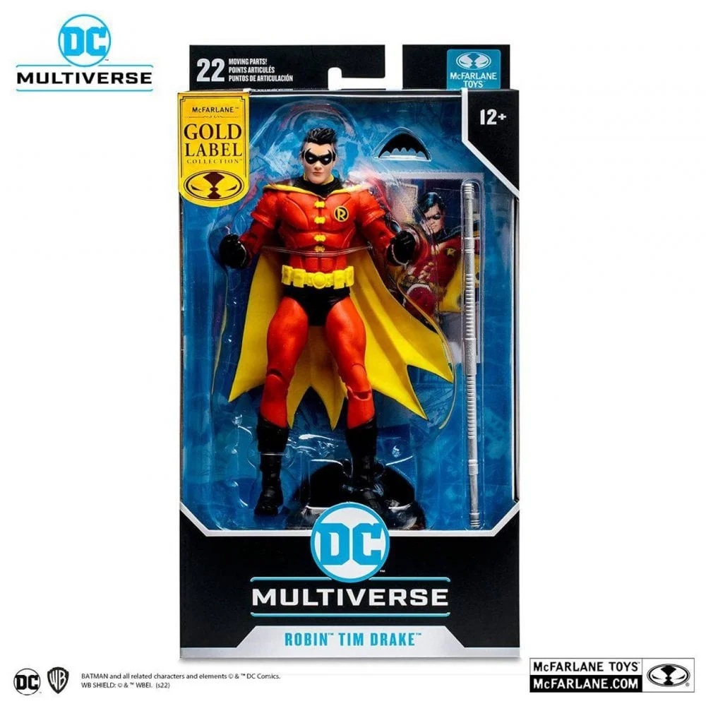 DC MULTIVERSE 7IN - ROBIN (TIM DRAKE RED SUIT VARIANT)(GOLD LABEL)