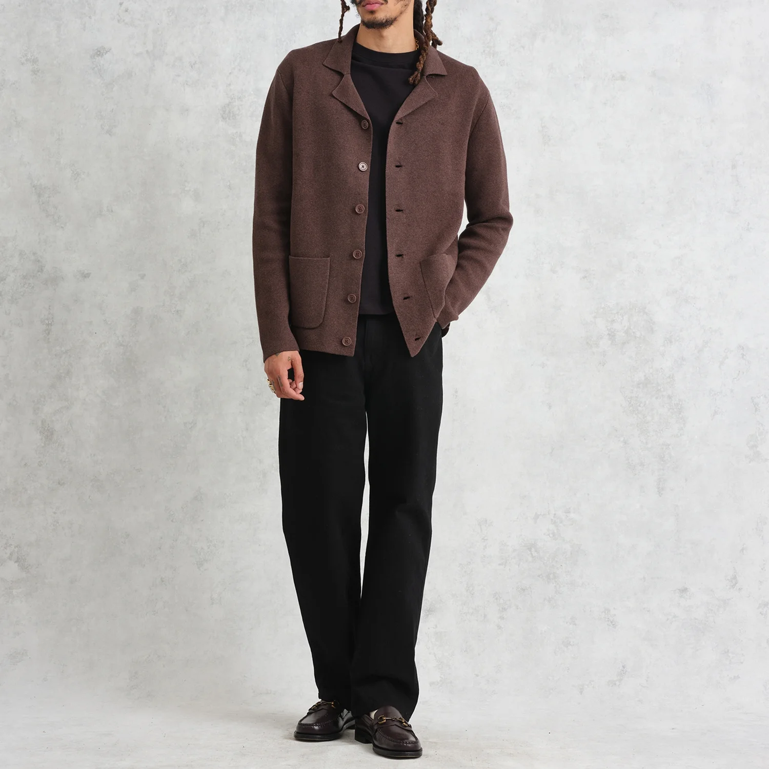 Wax London Wightman Cotton-Blend Knit Cardigan - XL