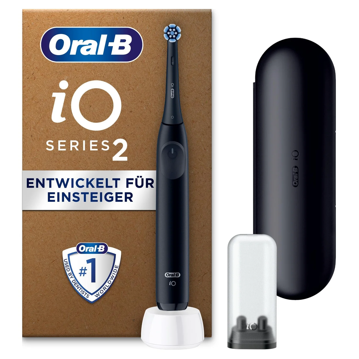 Oral-B iO Series 2 Night Black, recycelbare Verpackung