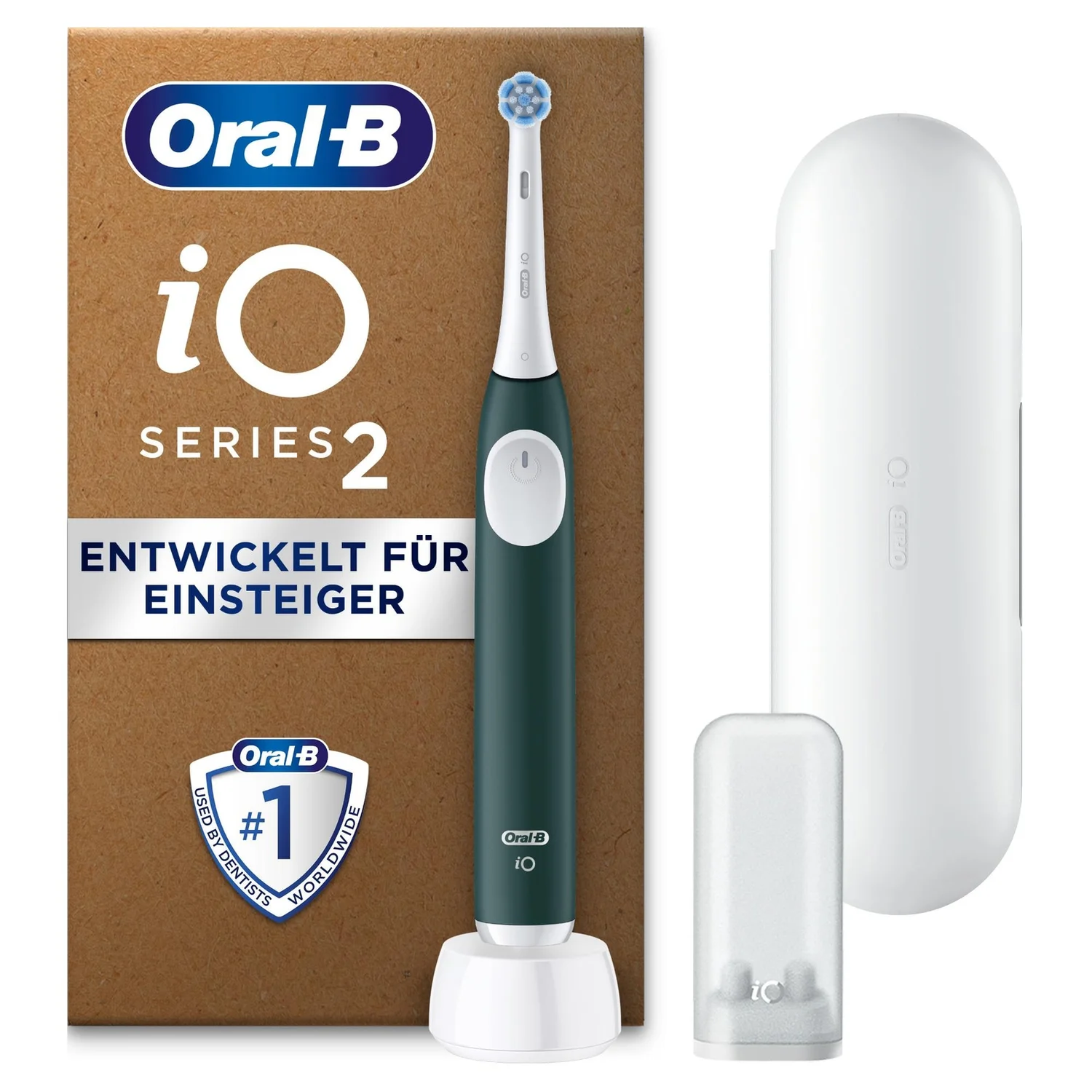 Oral-B iO Series 2 Forest Green, recycelbare Verpackung